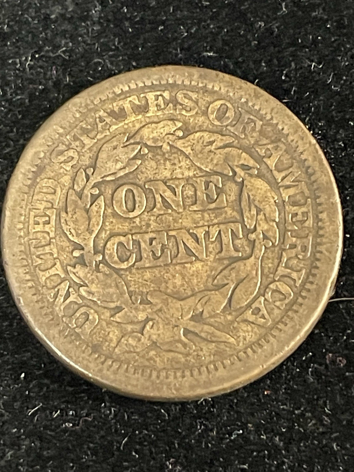1845 Braided Hair Large Cent