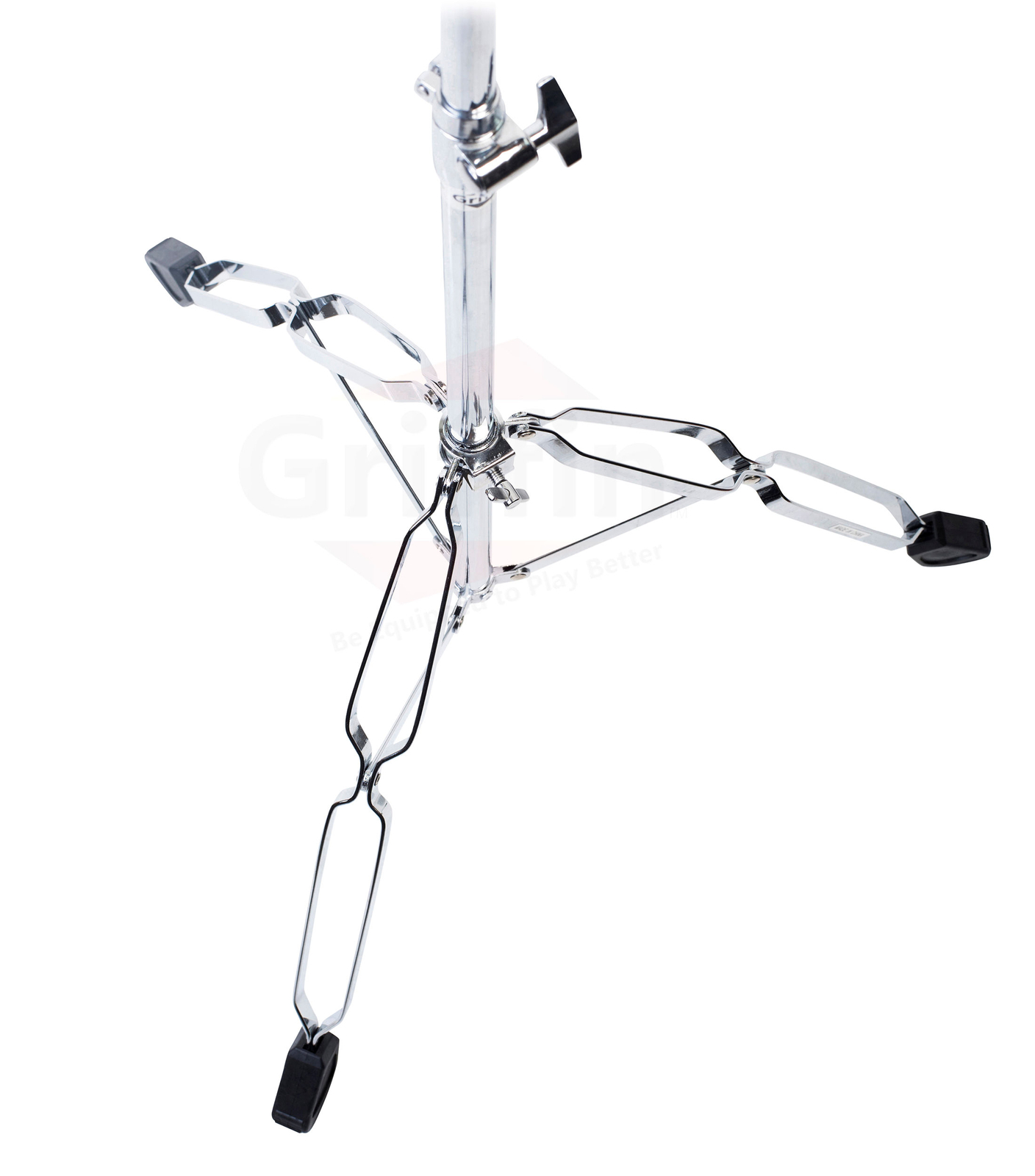 GRIFFIN Straight Cymbal Stand 2 PACK - Percussion Drum Hardware Mount Holder Set