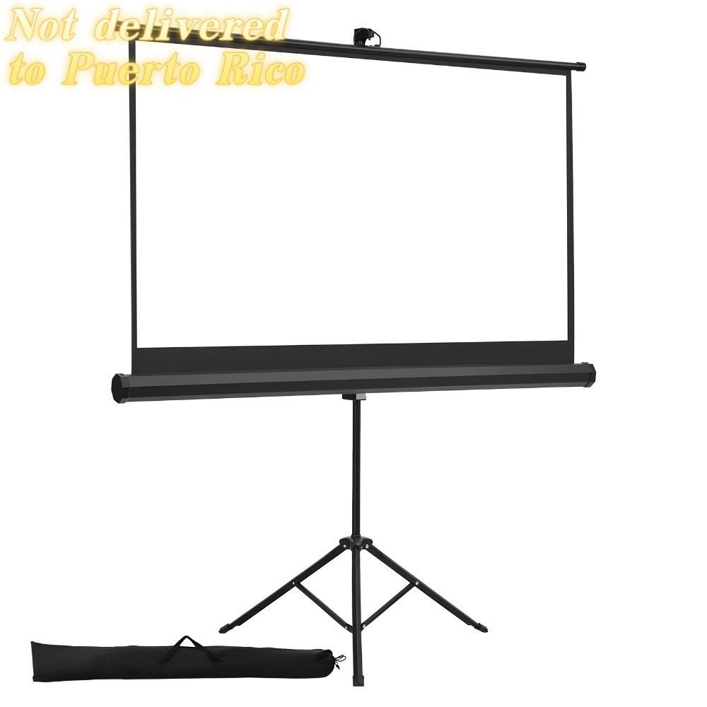 Portable 60-Inch Projector Screen with Stand, 16:9 HD Display-NEW