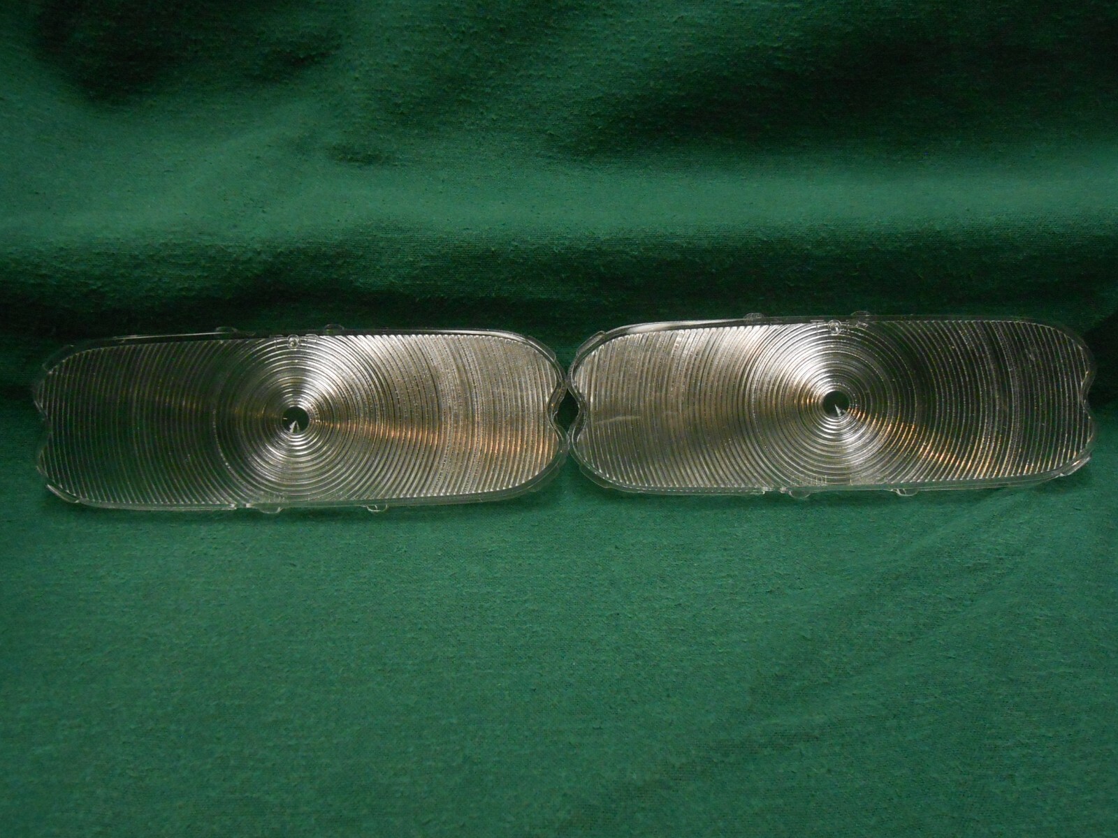 1954 CHEVROLET BELAIR 210 150 PAIR NEW CLEAR PARK LIGHT LENSES - TURN SIGNALS