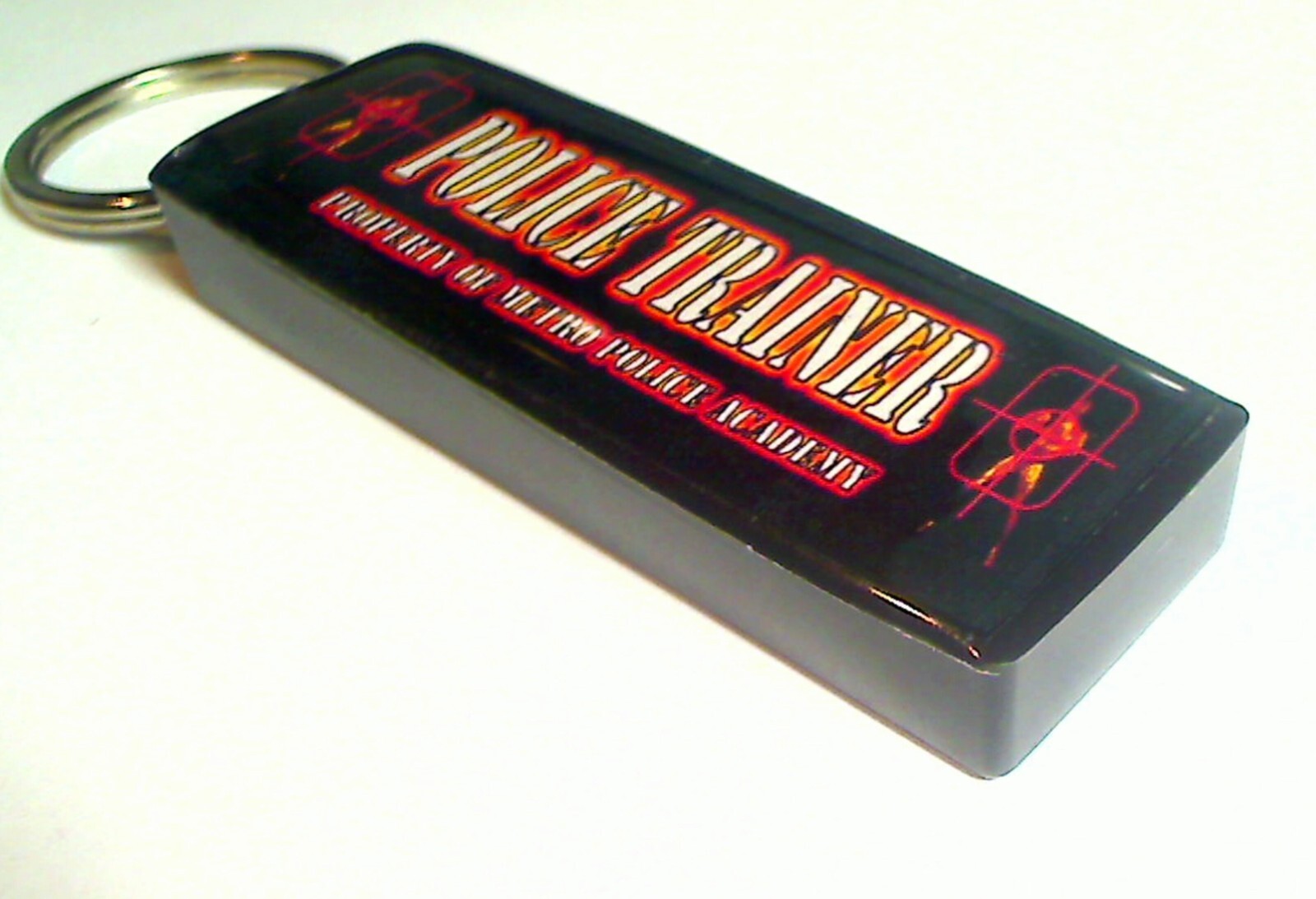 Police Trainer Arcade Marquee Coin Door accessory Keychain
