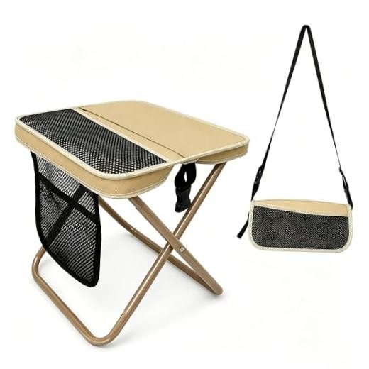 12" Portable Chair for Adults - Ultralight Portable Collapsible Stool, Heavy