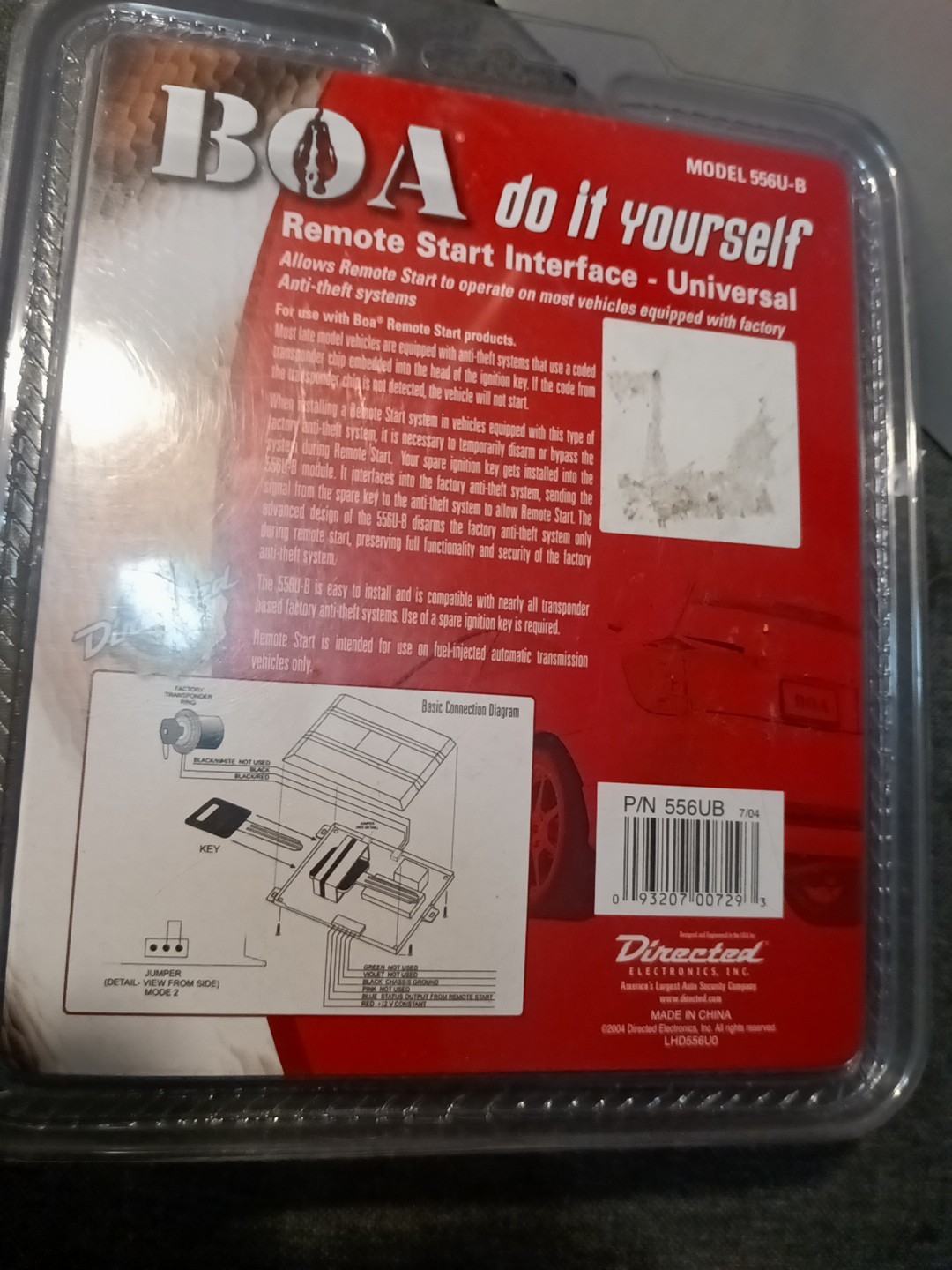 BOA Do It Yourself Remote Start Interface - Universal 556U-B MEW
