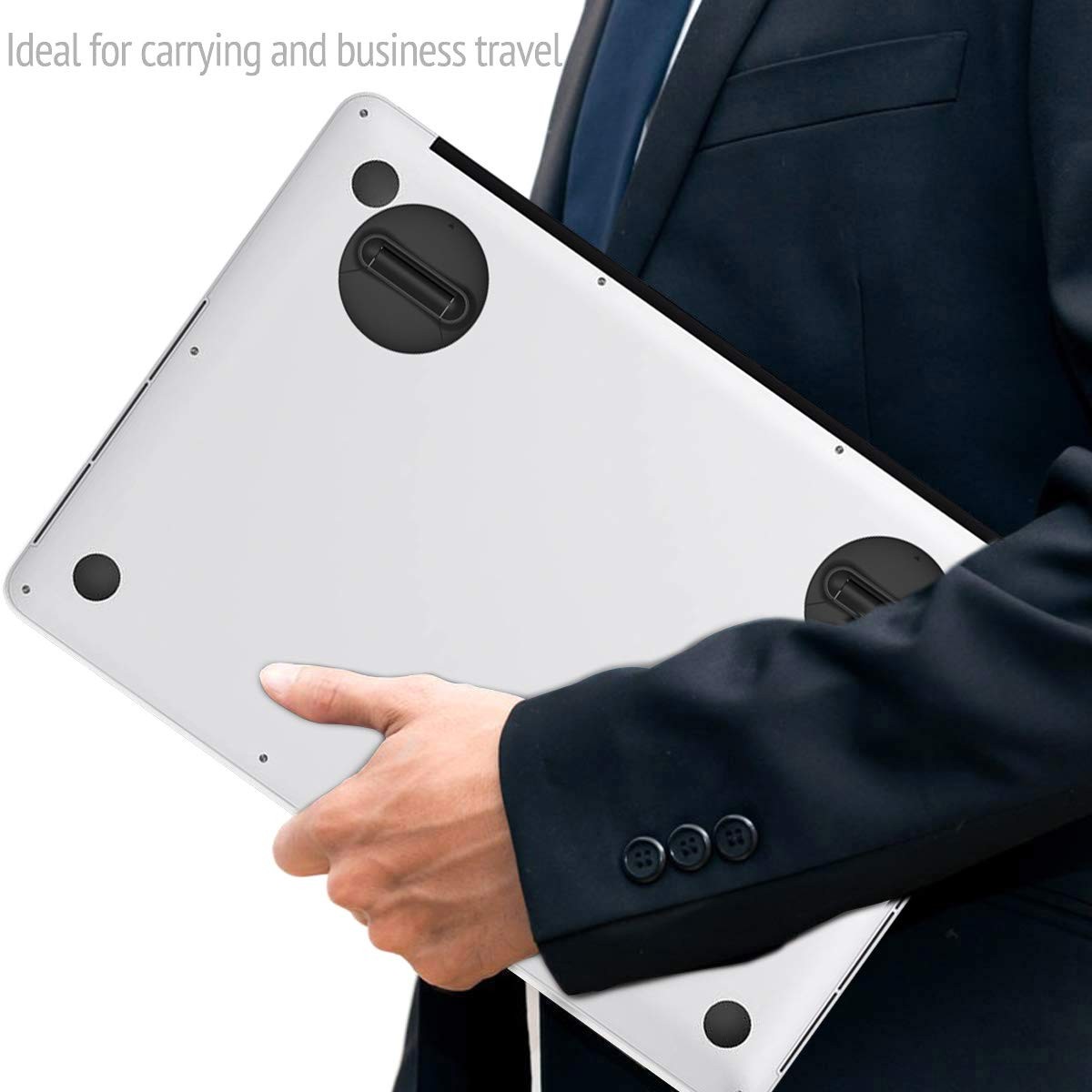Portable Mini Laptop Stand for Desk Foldable Invisible Laptop Riser Lightweig...