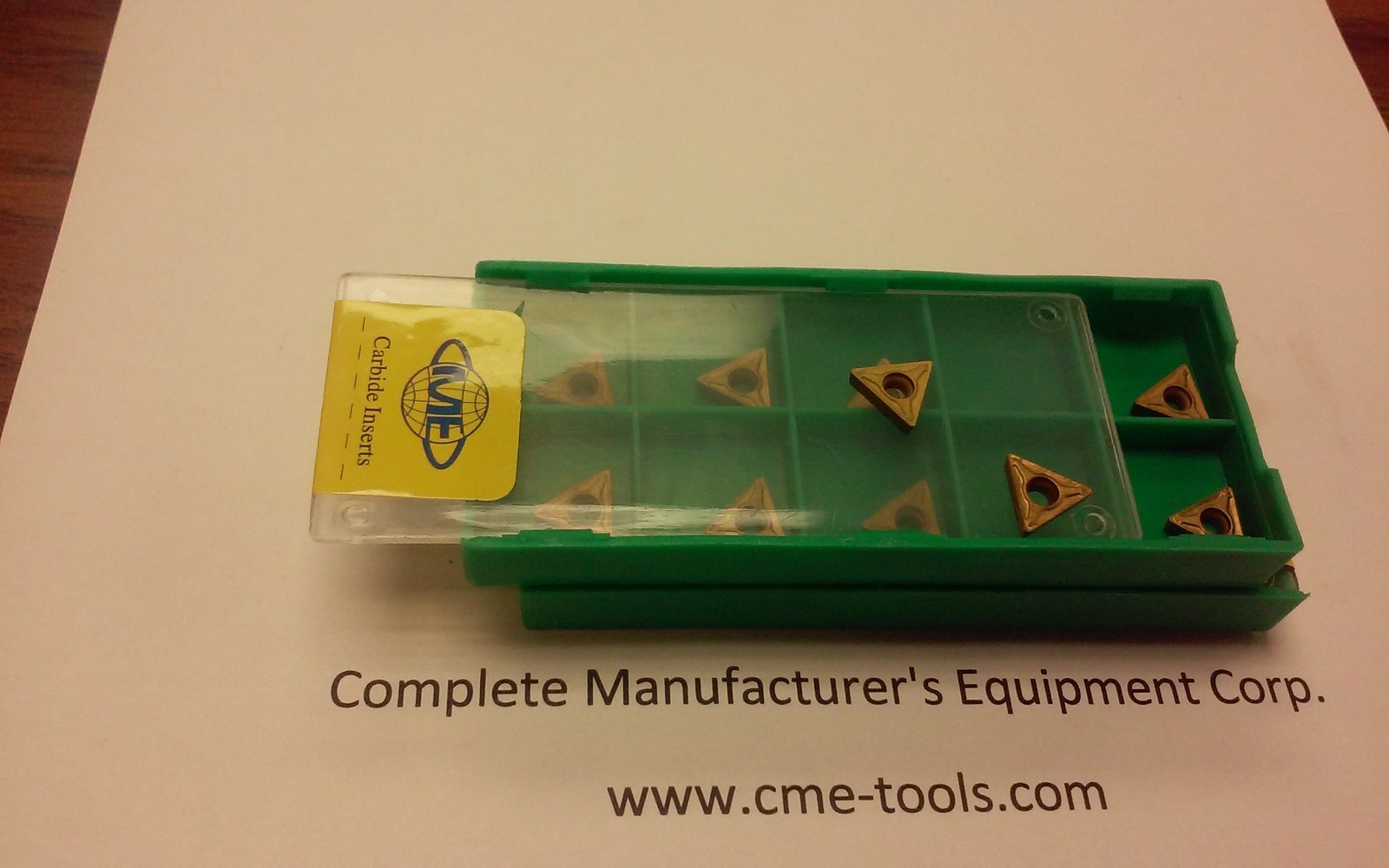 20pcs TCMT2(1.5)1 Tin coated carbide inserts for 3/8"&smaller index tool bits