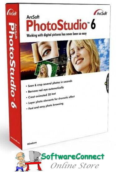 ArcSoft PhotoStudio 6 Photo Studio Full Retail FOR WINDOWS 11, 10, 8, 7, XP NEW