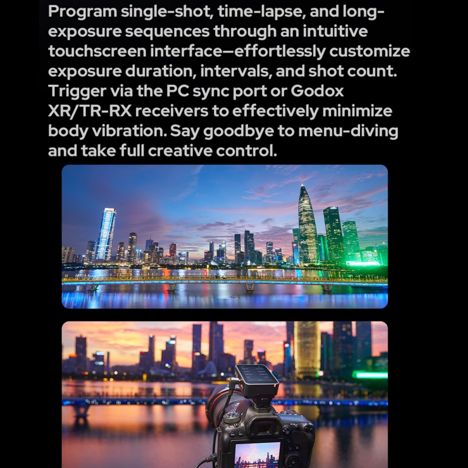 Godox X3 Pro S X3Pro S Touchscreen TTL Flash Trigger for Sony, 2.4G...
