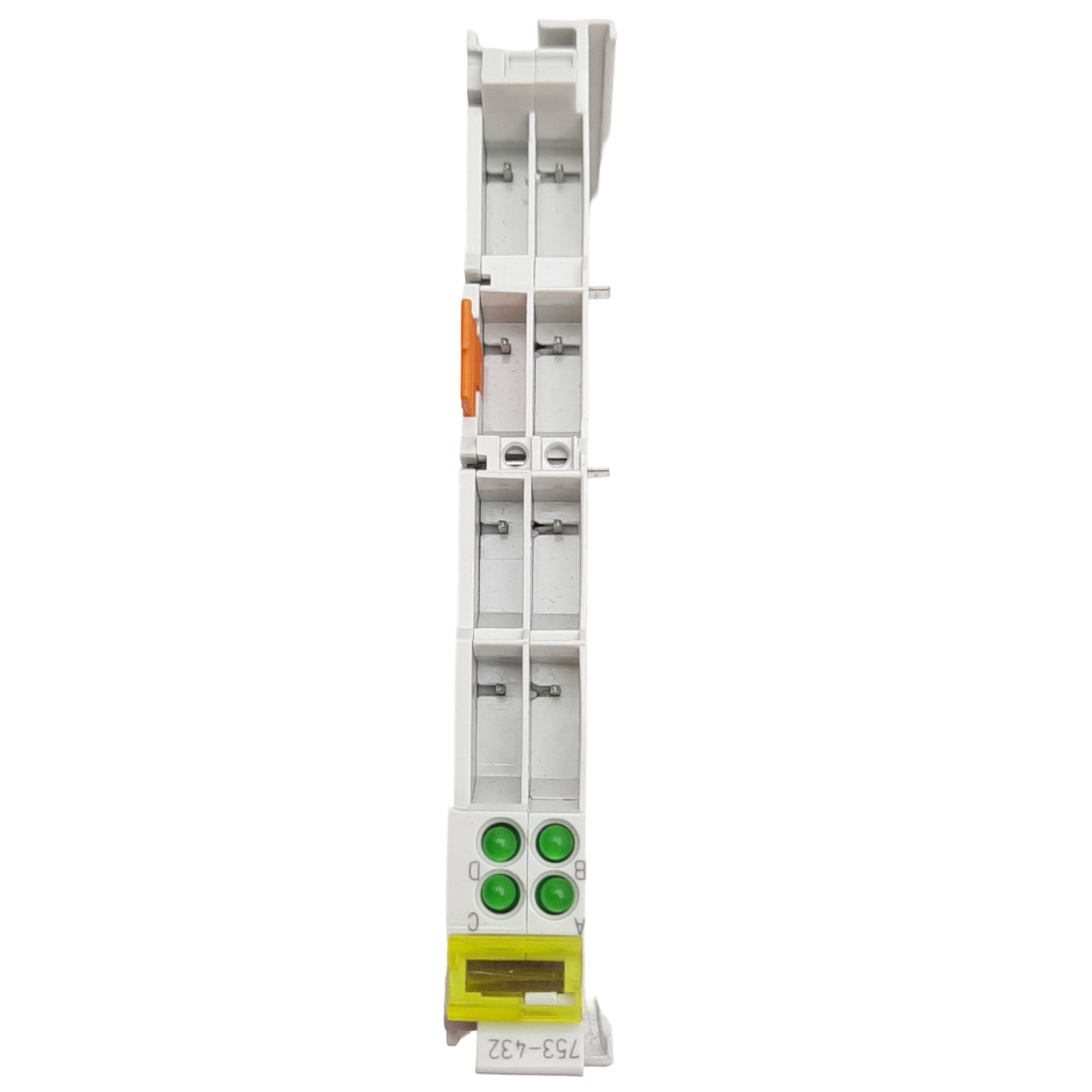 WAGO 753-432 4-Channel Digital Input Module 24VDC, 10A, 4 Inputs, DIN Rail