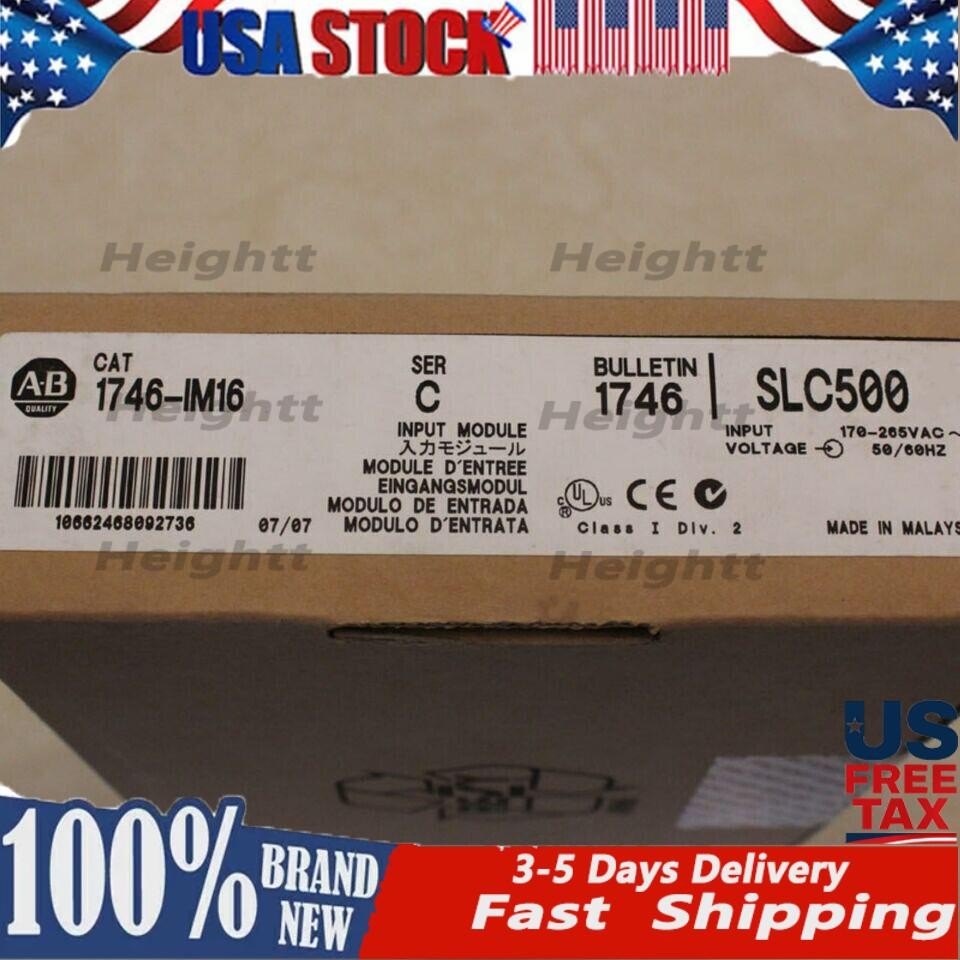 New Factory Sealed AB 1746-IM16 SLC500 PLC INPUT MODULE 1746IM16 US Free Tax