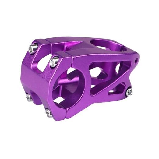Bike Stem Short Handlebar Stem 31.8mm Lightweight Alloy Purple - 31.8mm
