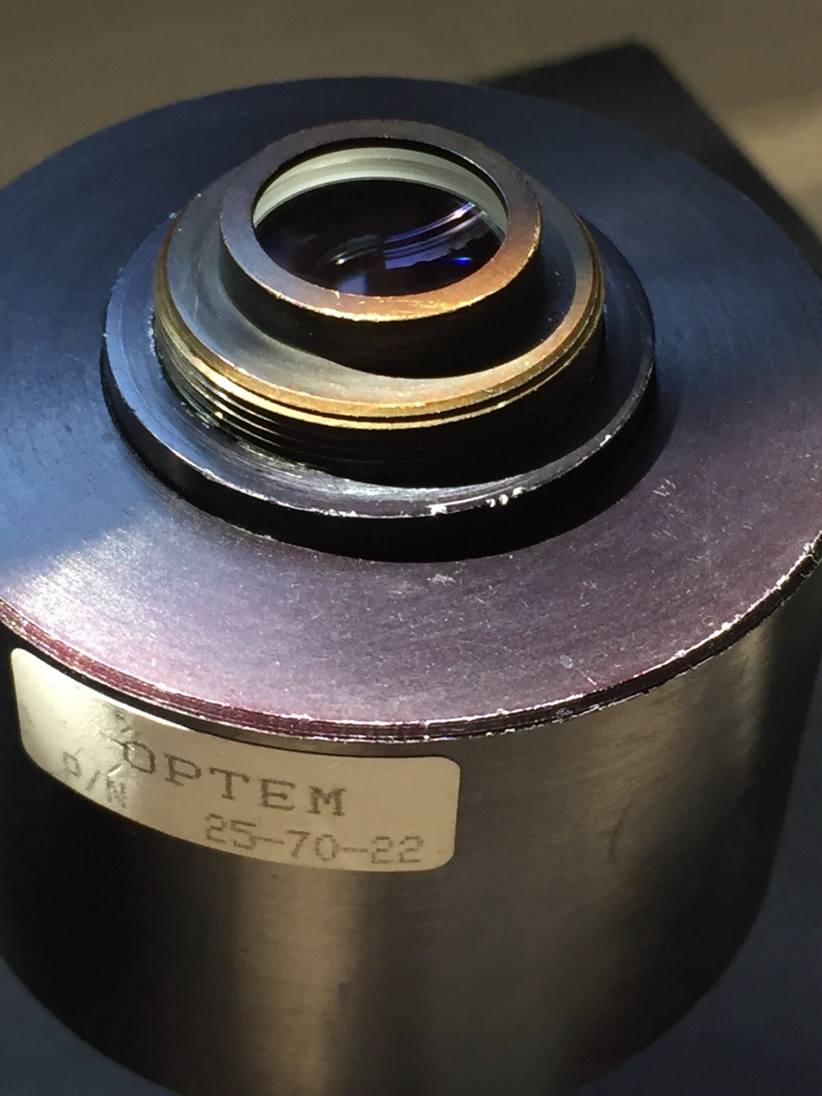 Optem Microscope C-Mount Camera H Clamp Adapter 25-70-22 + Inner Lens 25-70-03