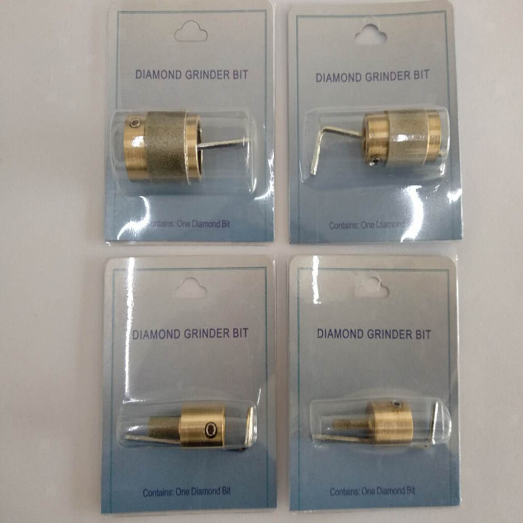 4Pcs Grinding Bits Set Stained Glass Grinder Head Bit for All Grinding Machines