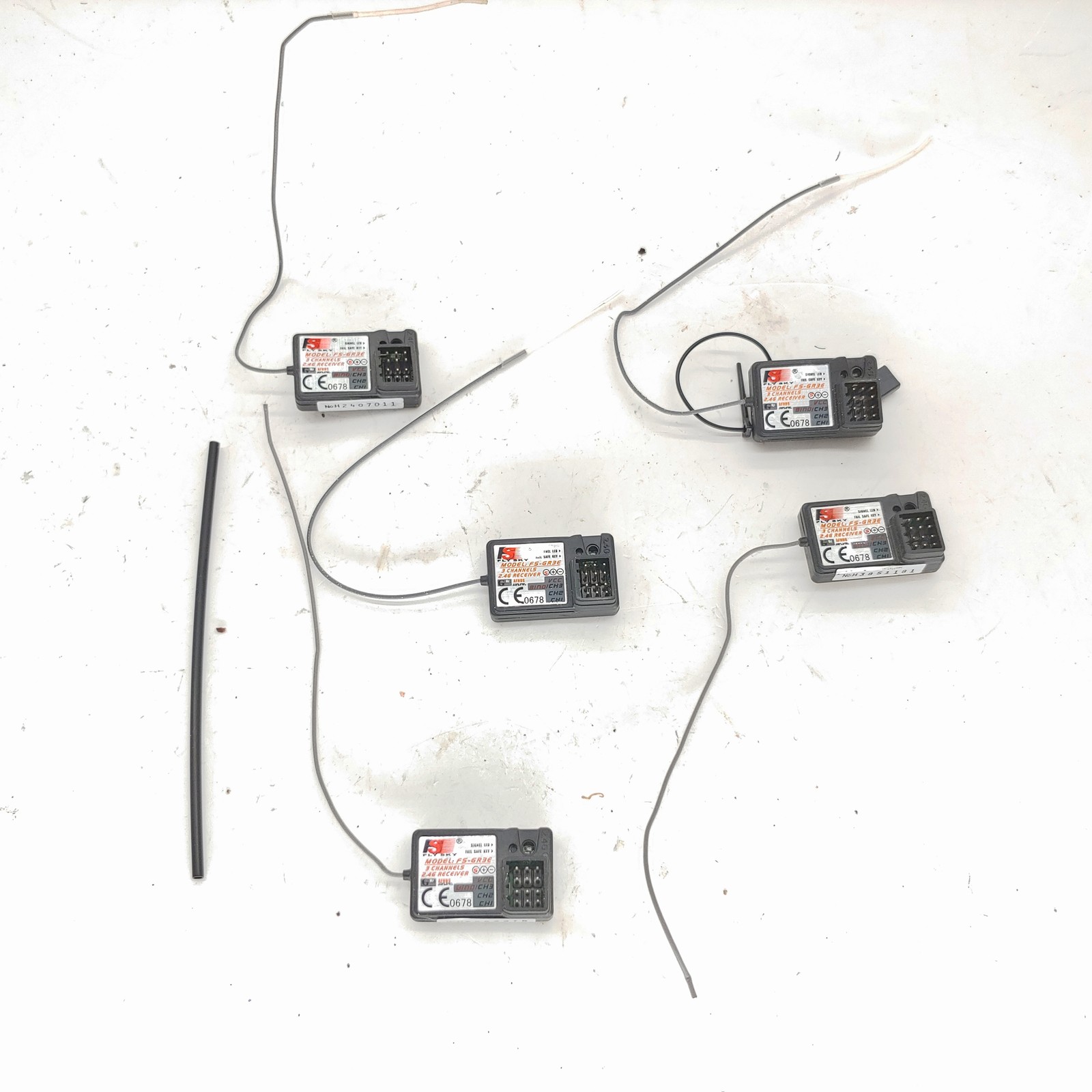 *5-PACK* Flysky Fly Sky FS-GR3E 3-Channel 2.4GHz Radio Receiver FIVE RECEIVERS