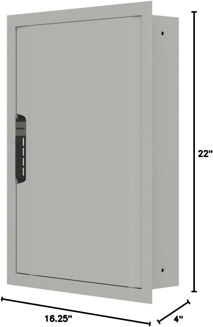 Snapsafe In Wall Safe - Light Grey - 75413