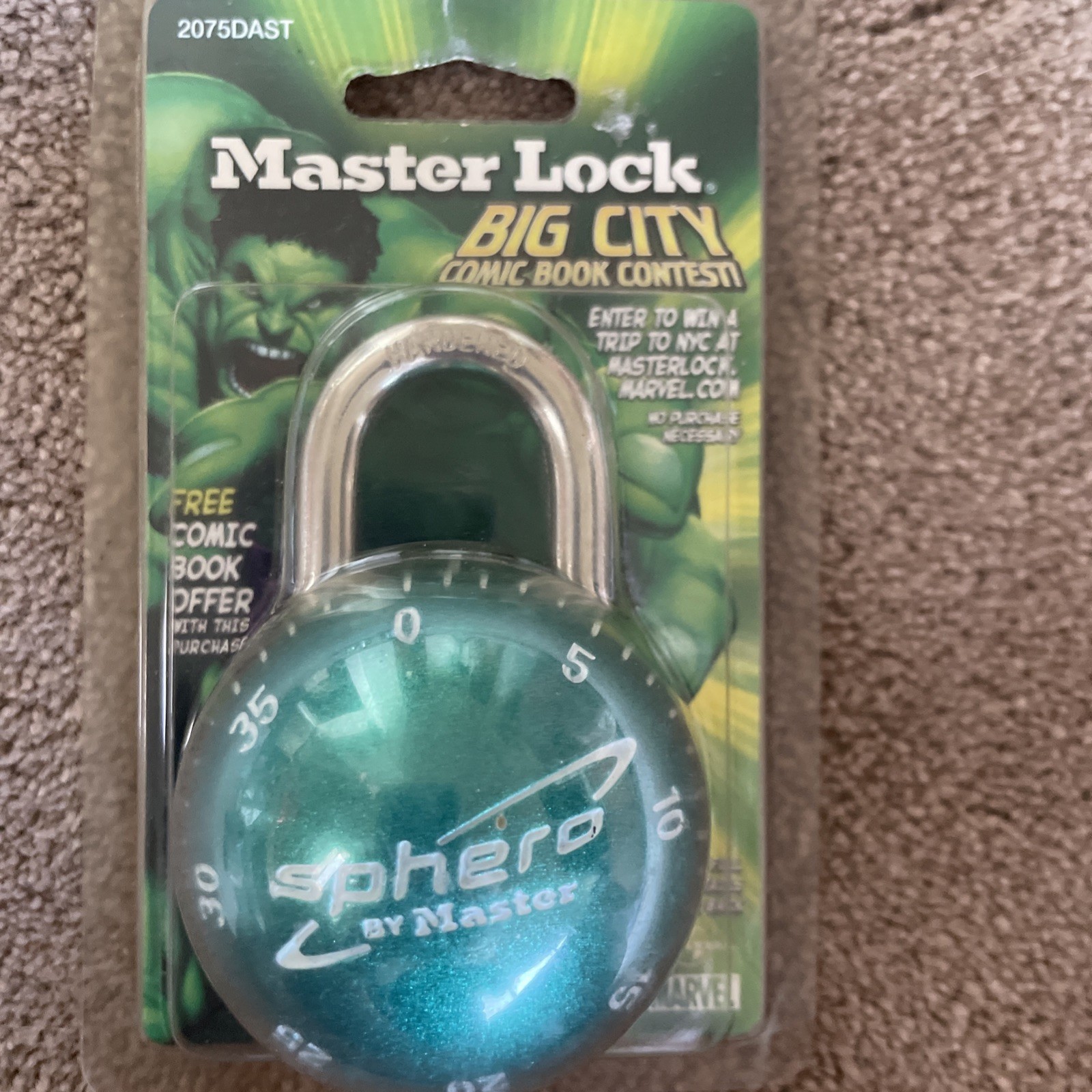 Master Lock Sphero Green by Master Smooth Spin Combination Lock Padlock NEW