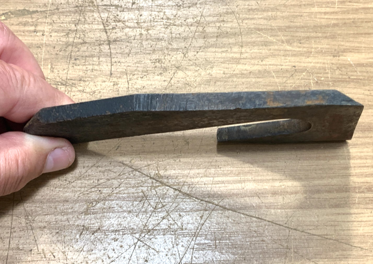 Antique Woodworking Cast Iron Barrel Scraper Blade tool