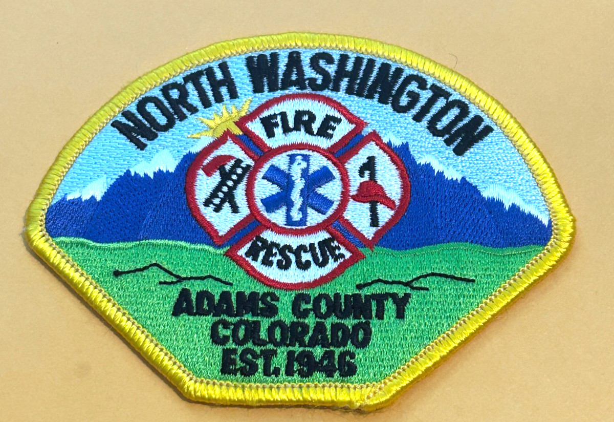 North Washington Colorado FIre Rescue Adams County Patch Unused