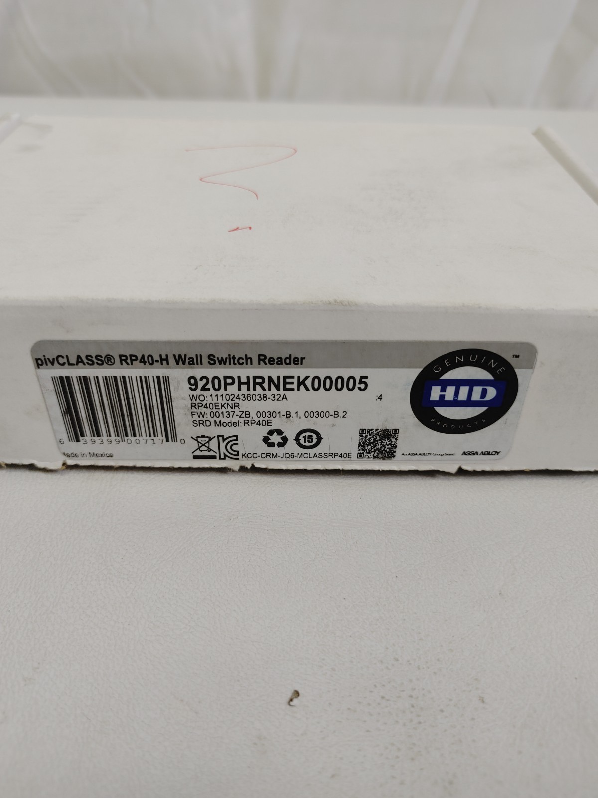 HID RP40-H Wall Switch Reader 920PHRNEK00005