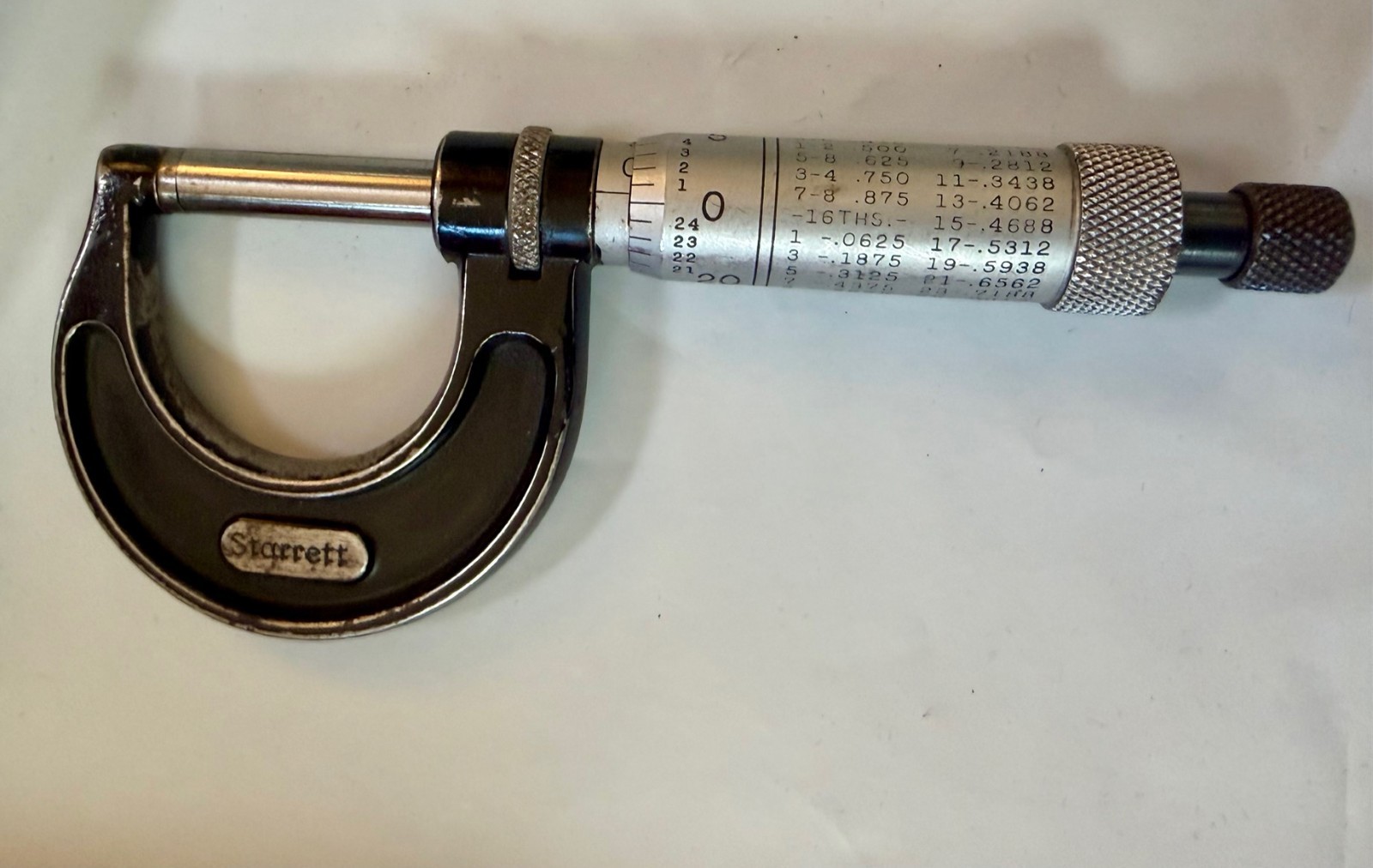 Starrett 436RL-1 Outside Micrometer 0-1" .001" w/ Box USA Machinist Tool