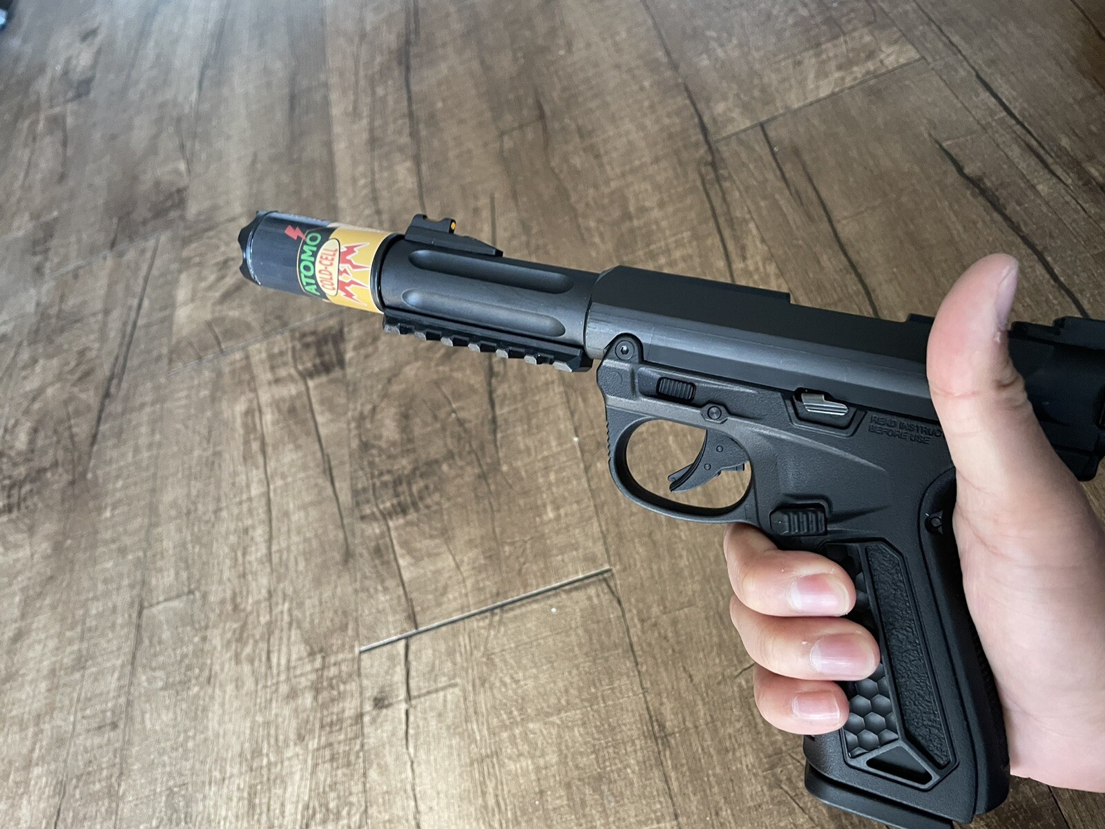 Airsoft “Ray Gun Battery” Tracer Unit Stickers (2-Pack)