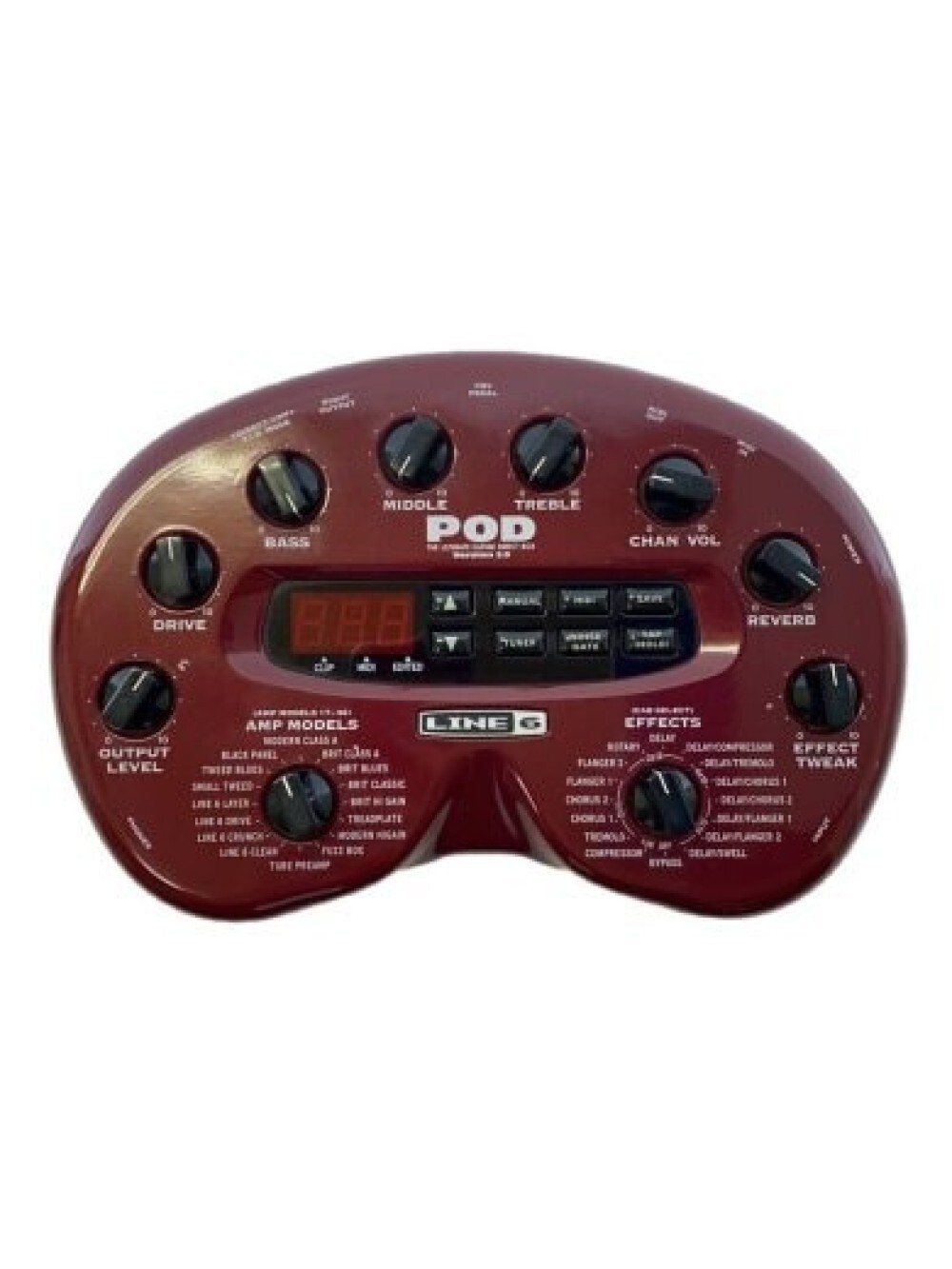 LINE6 POD Version 2.0 Multi effects Amplifier Simulator Used From japan