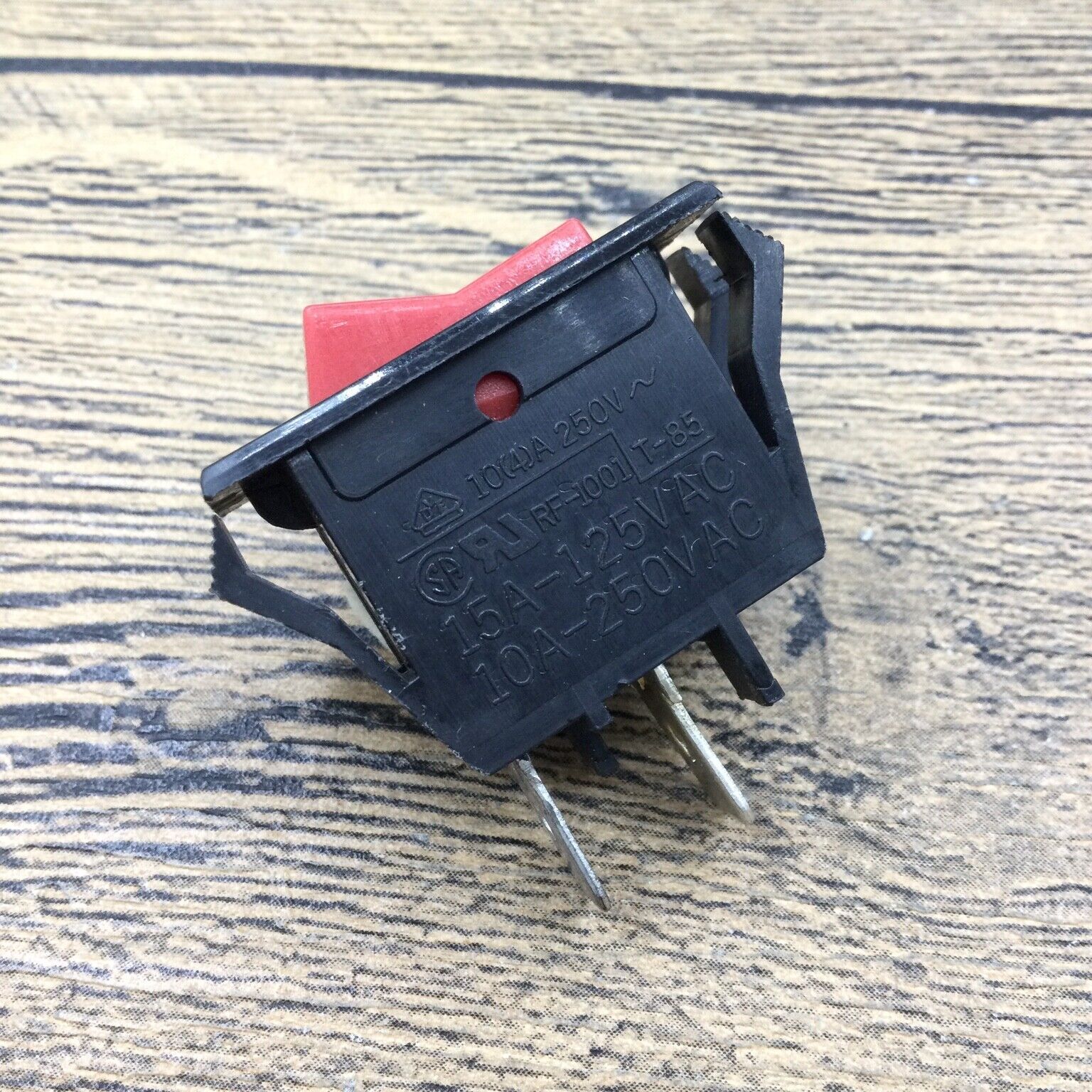 1PC RONGFENG Power Rocker Switch RF-1001 10A 250V 2pin 2position No Lamp