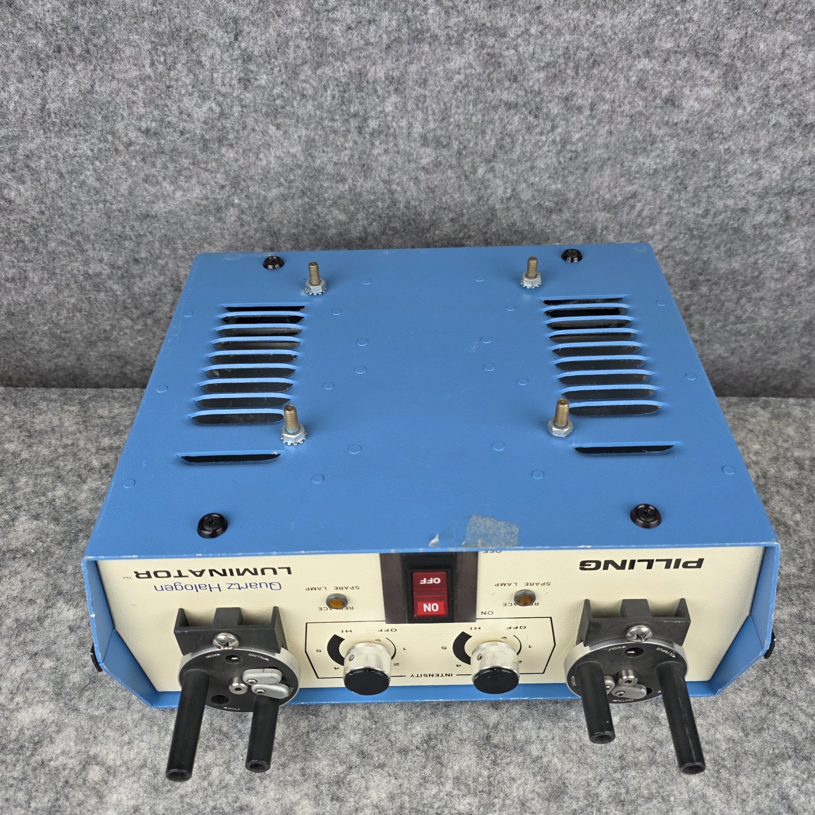 Pilling Quartz Halogen Illuminator Fiber Optic Dual Light Source 52-1285