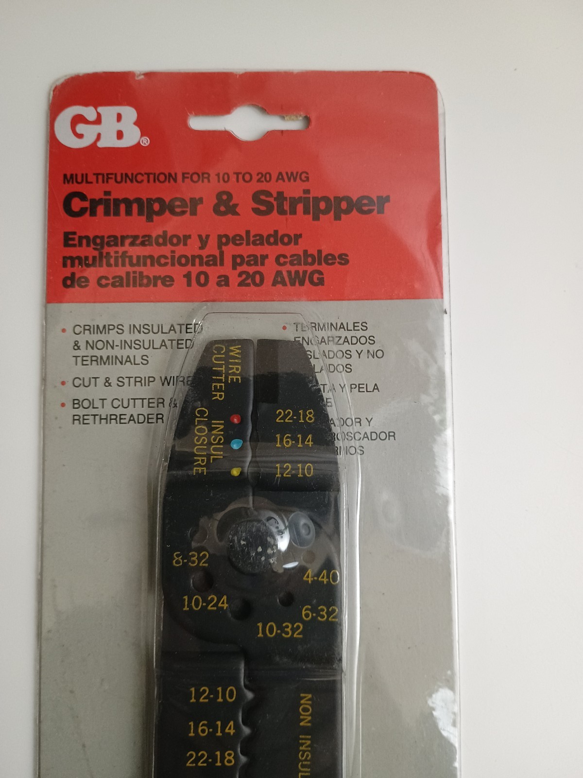 GB GARDNER BENDER GS-66 crimper and stripper multi-function 10-20 AW