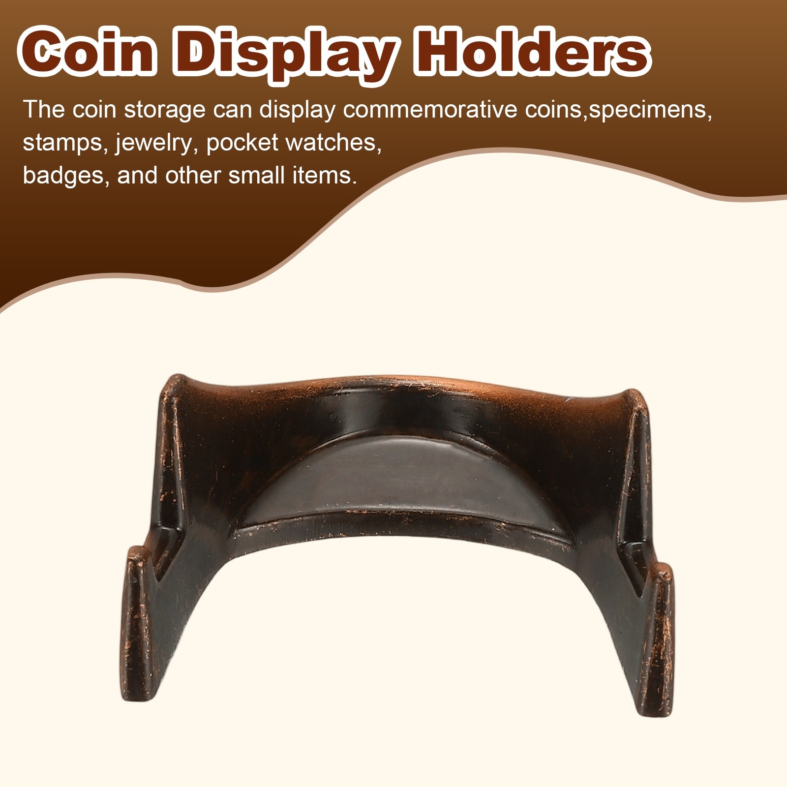 Coin Stand, 3Pcs Red Copper Display Stand