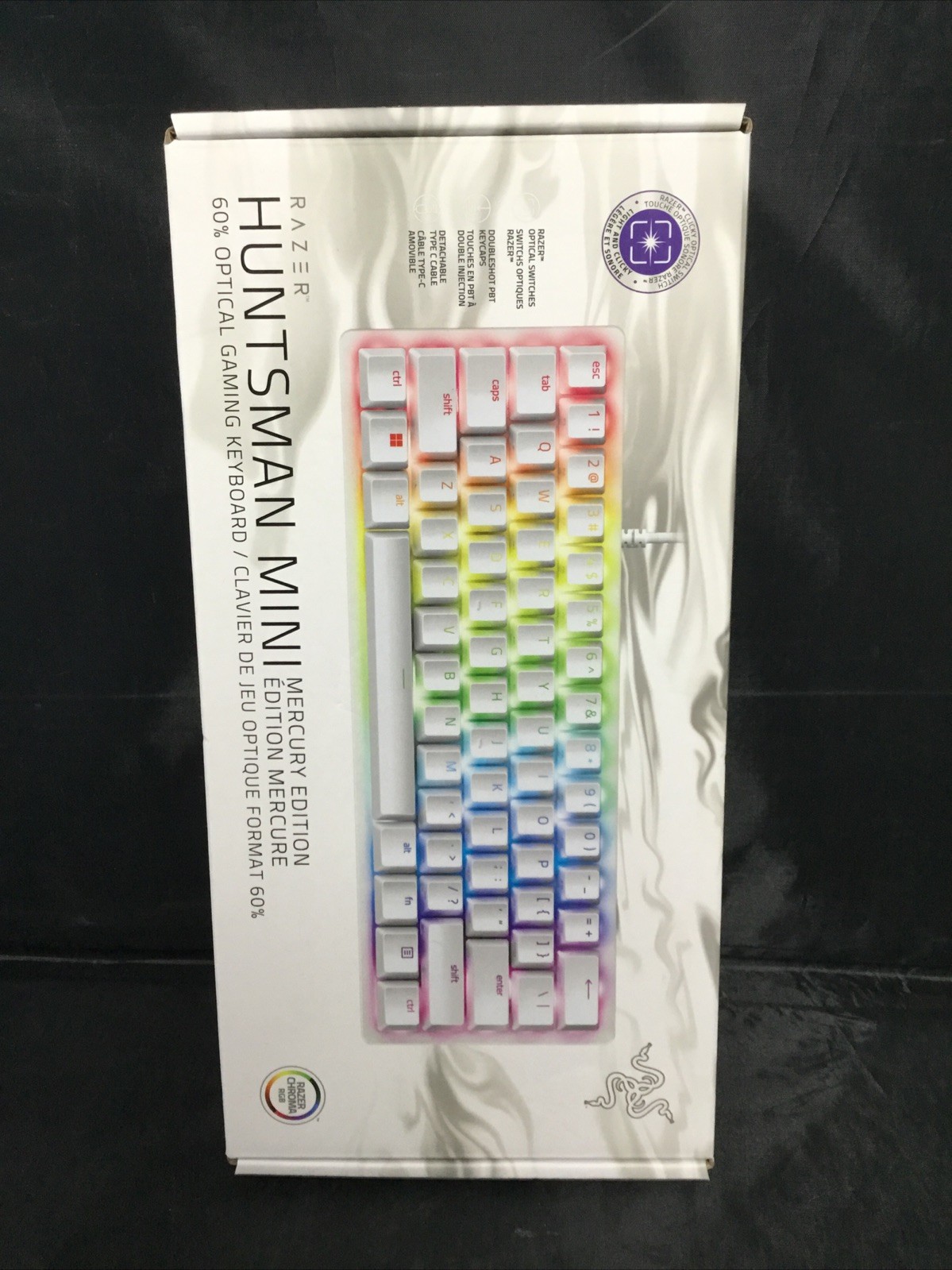 Genuine Razer Huntsman Mini (RZ03-03393300-R3U1) Wired Gaming Keyboard - WHITE
