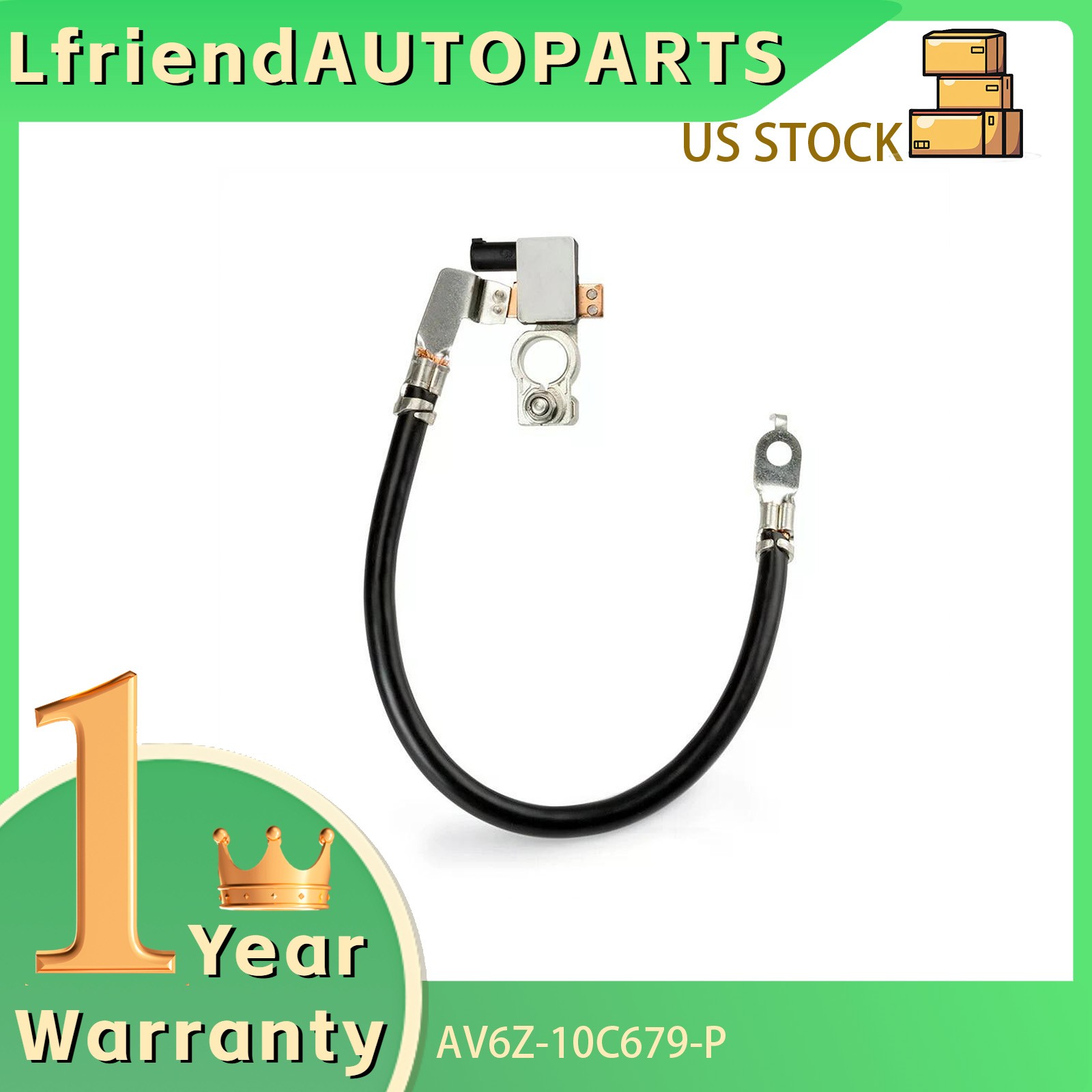 Negative Battery Cable For Ford Escape C-Max Focus 2.5L 1.5L AV6Z-10C679-P 13-19