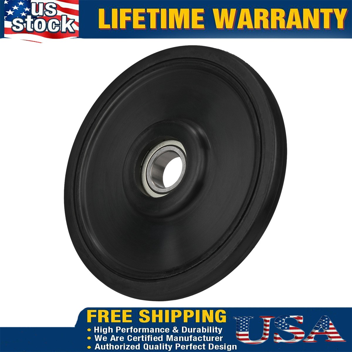 BLACK PPD 5.63 X 20MM IDLER WHEEL WITH BEARING For ARCTIC IDLER WHEEL W/ BEARING