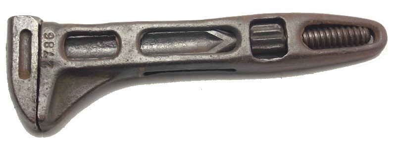 Vintage IH International Harvester 8.5" All Metal Pipe Monkey Wrench Z788 Used