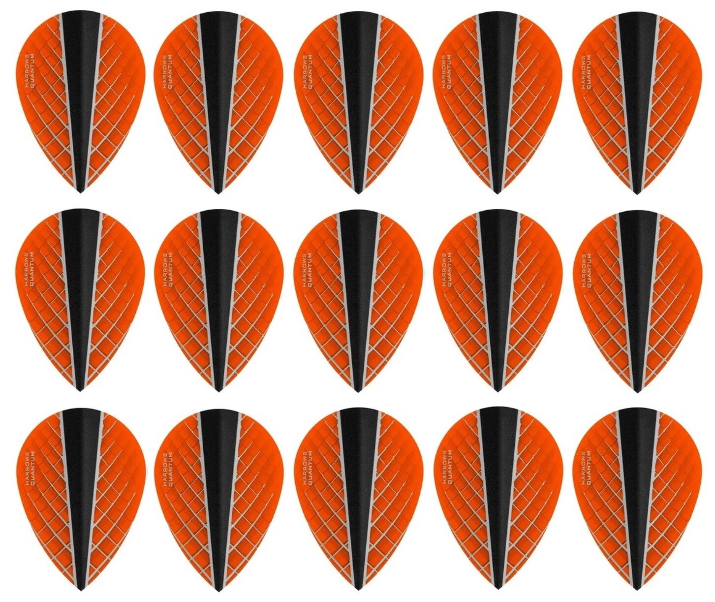 5 New Sets Harrows Quantum X Pear Dart Flights - Ships w/ Tracking - Orange