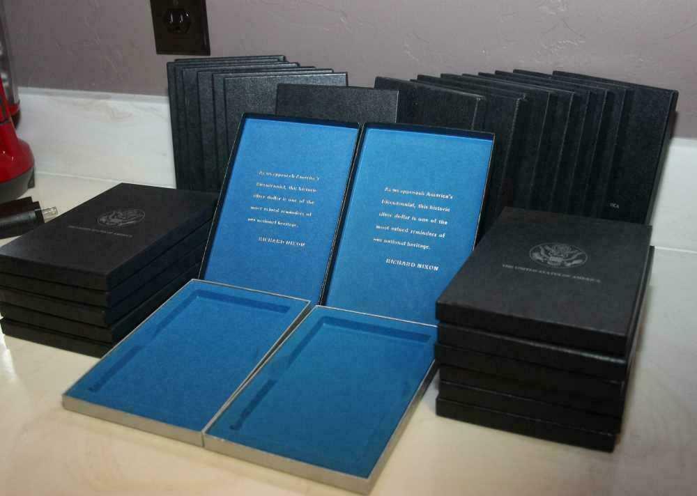 GSA BLACK  MORGAN DOLLAR BOX, IN PRISTINE CONDITION