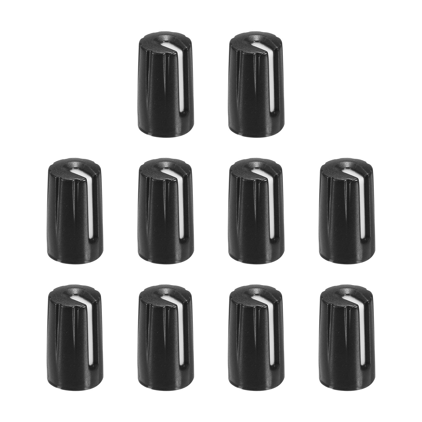 20PCS Potentiometer Control Knob ABS Guitar Knob 270 Degrees Black White