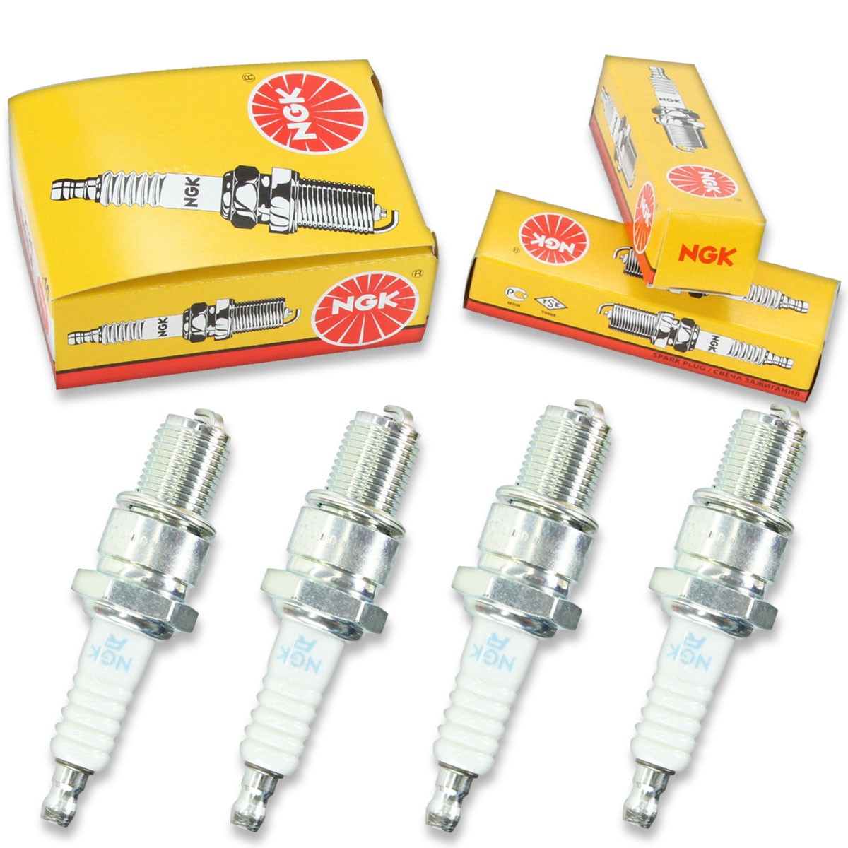 4pcs Arctic Cat NGK Standard Spark Plugs 500 AC50F1 Suzuki Kit Set Engine lq