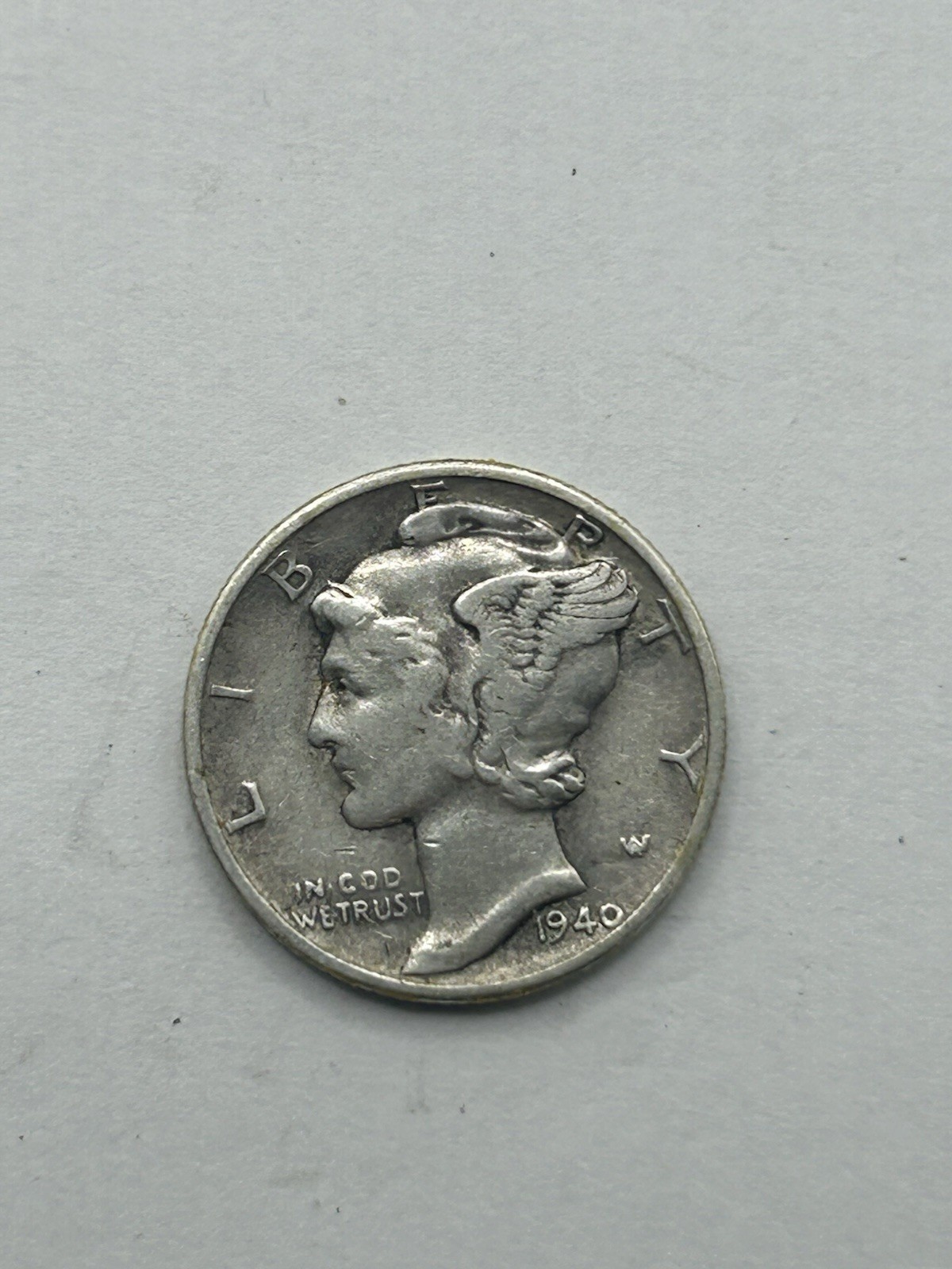 1940 Mercury Dime XF