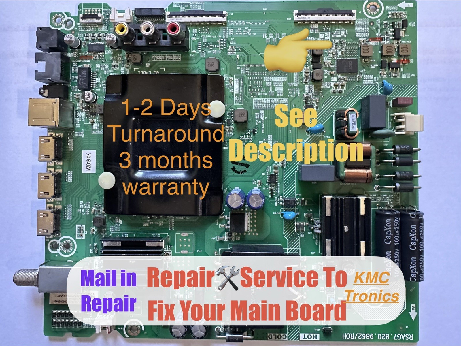 Repair Service to Fix 270723 55H6570G 271911 HU55A6109FUWA RSAG7.820.9862/ROH MB