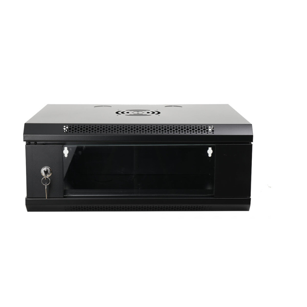 4U 22" Wall Mount Network Server Cabinet Enclosure Rack w/ Locking Lock & 2 Keys