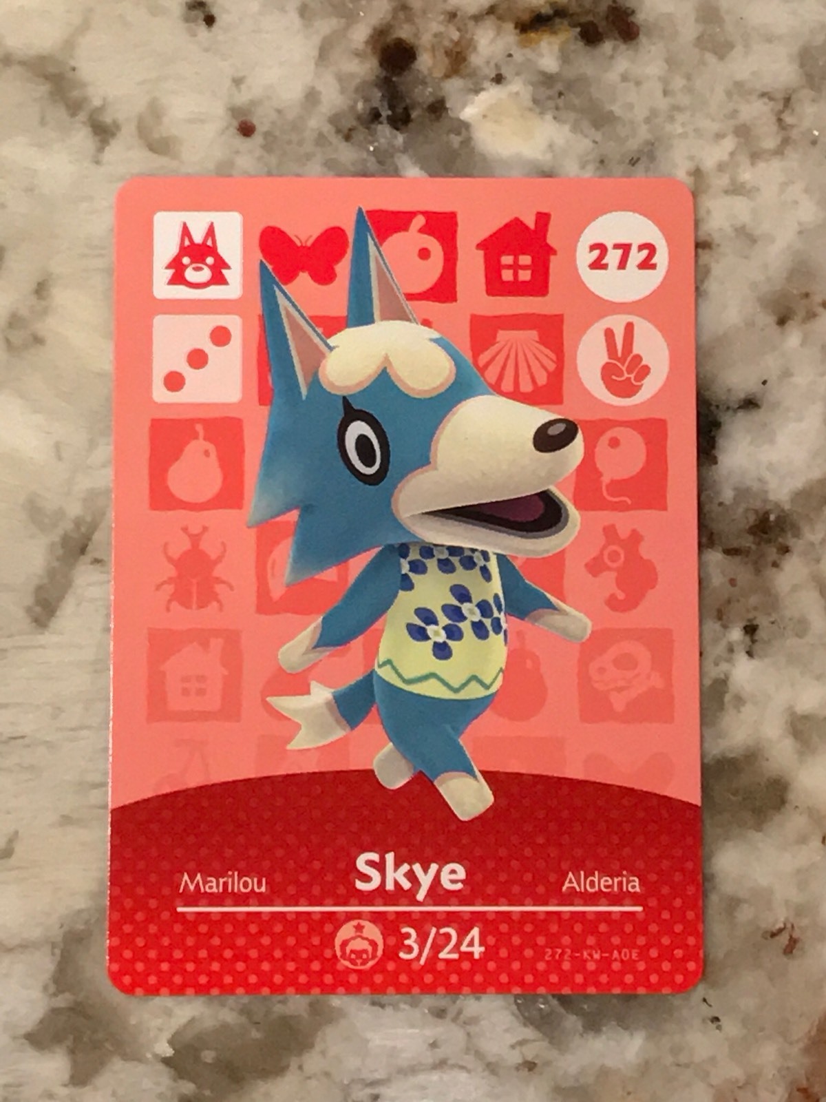 SKYE 272 Animal Crossing Amiibo Authentic Nintendo Mint Card From Series 3