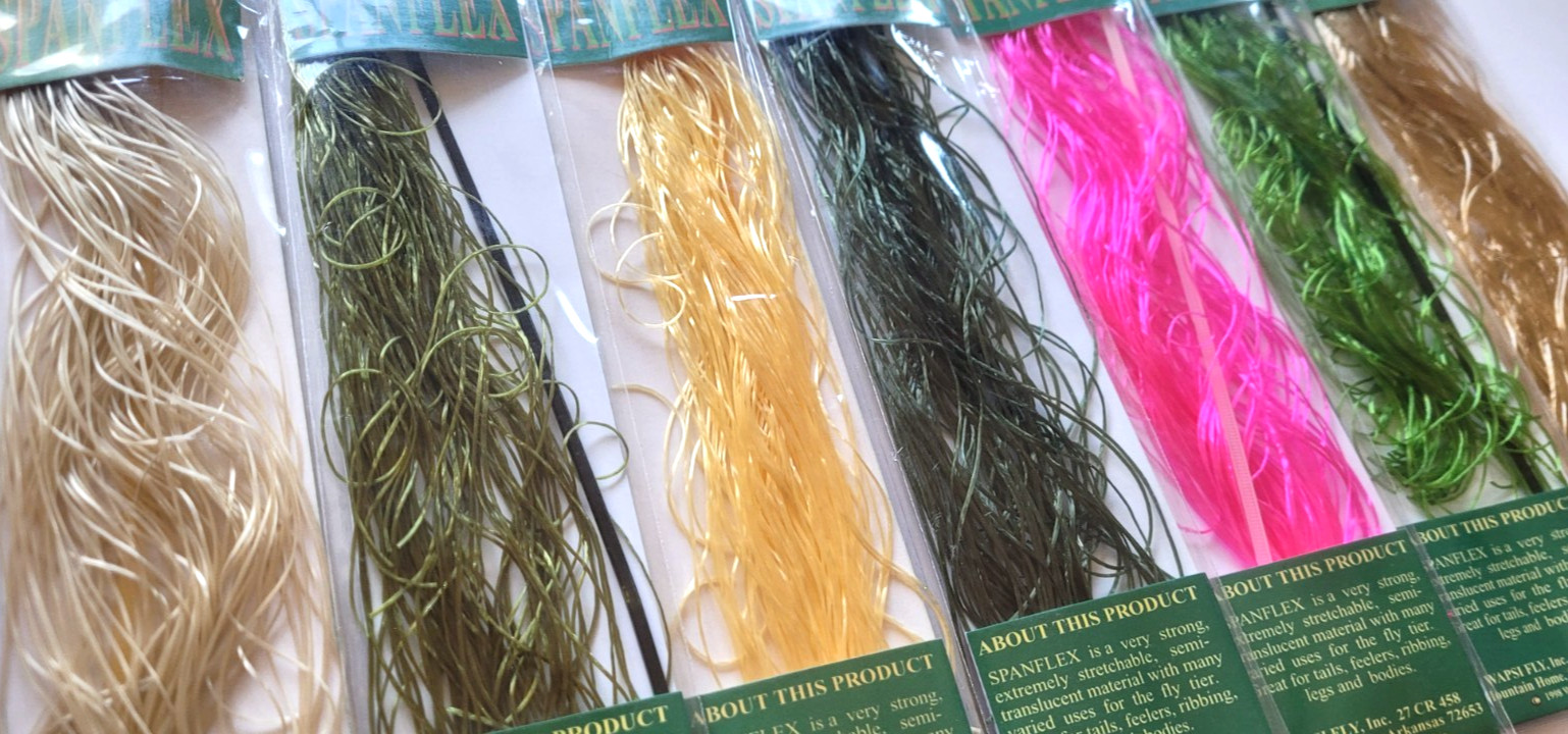 SPANFLEX - WAPSI - 7 COLORS - Fly Tying Materials - Spandex Rubber Leg & Body