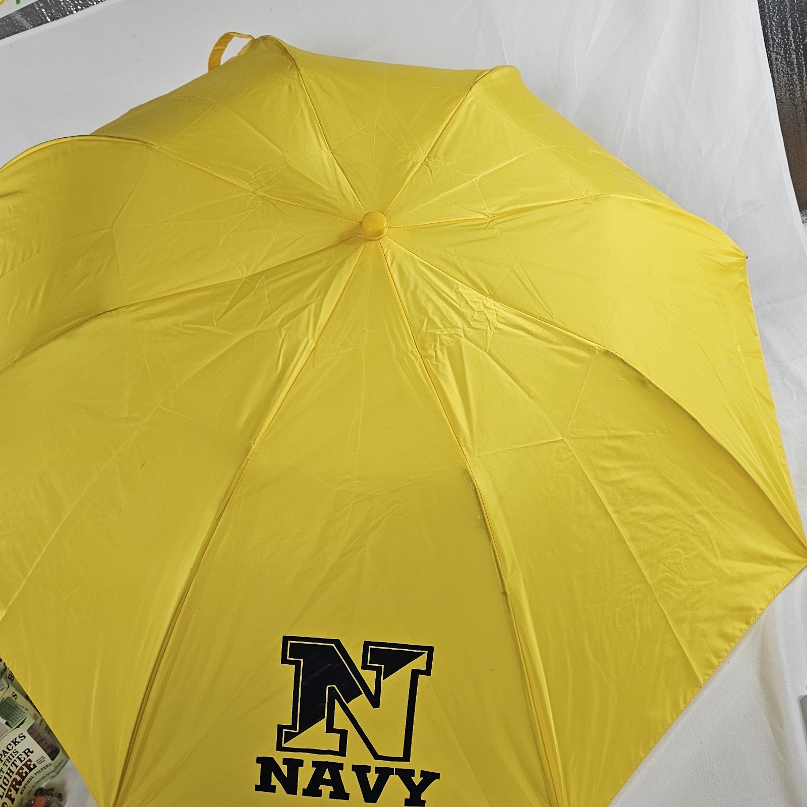 Storm Duds U.S. Navy 33" Canopy Umbrella In Yellow New With Tags Please Read⬇