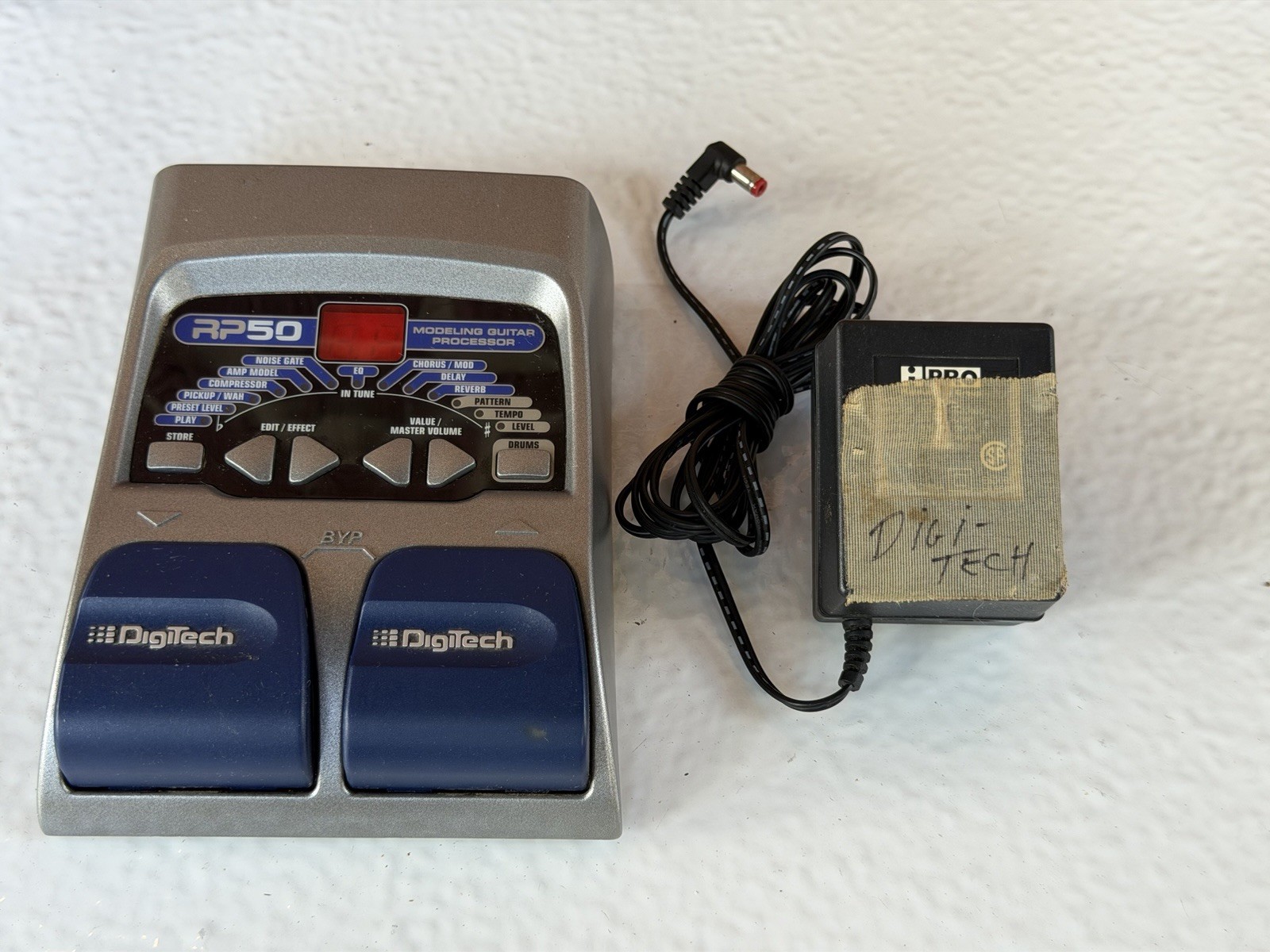 Digitech RP50 Modeling Guitar Processor Multi Effects Pedal With Power Adapter