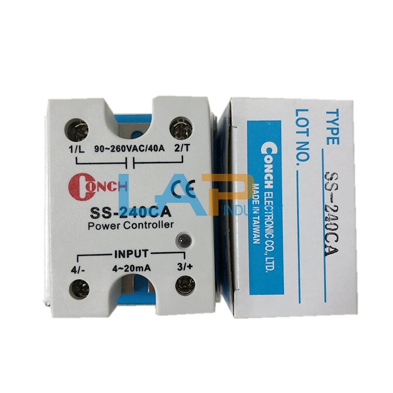 QTY:1 New for CONCH SS-240CA 90-260VAC/40A 4~20mA Single item solid state relay