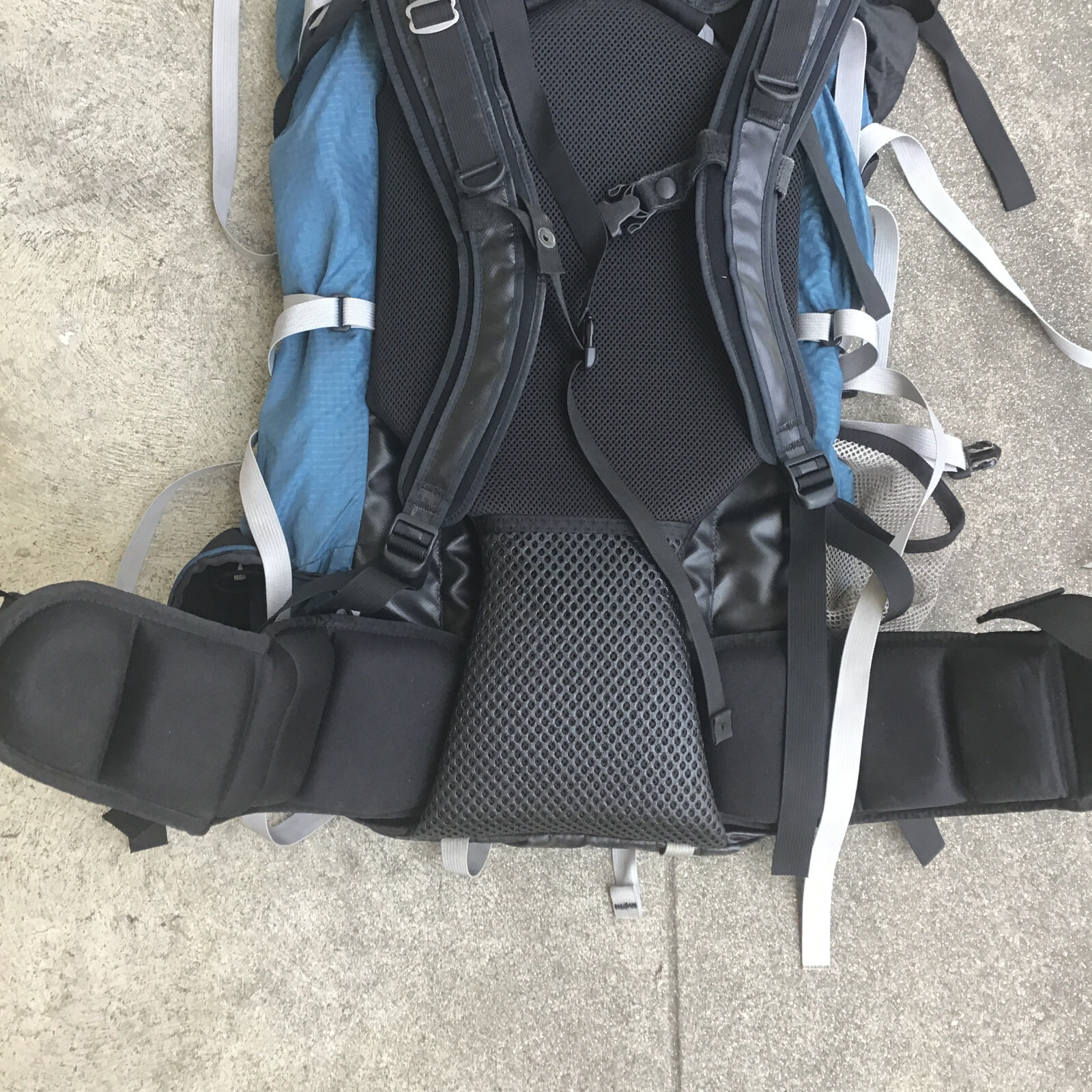 Gregory Shasta Hiking Trail Camping Internal Frame Backpack Size Large Blue Gray