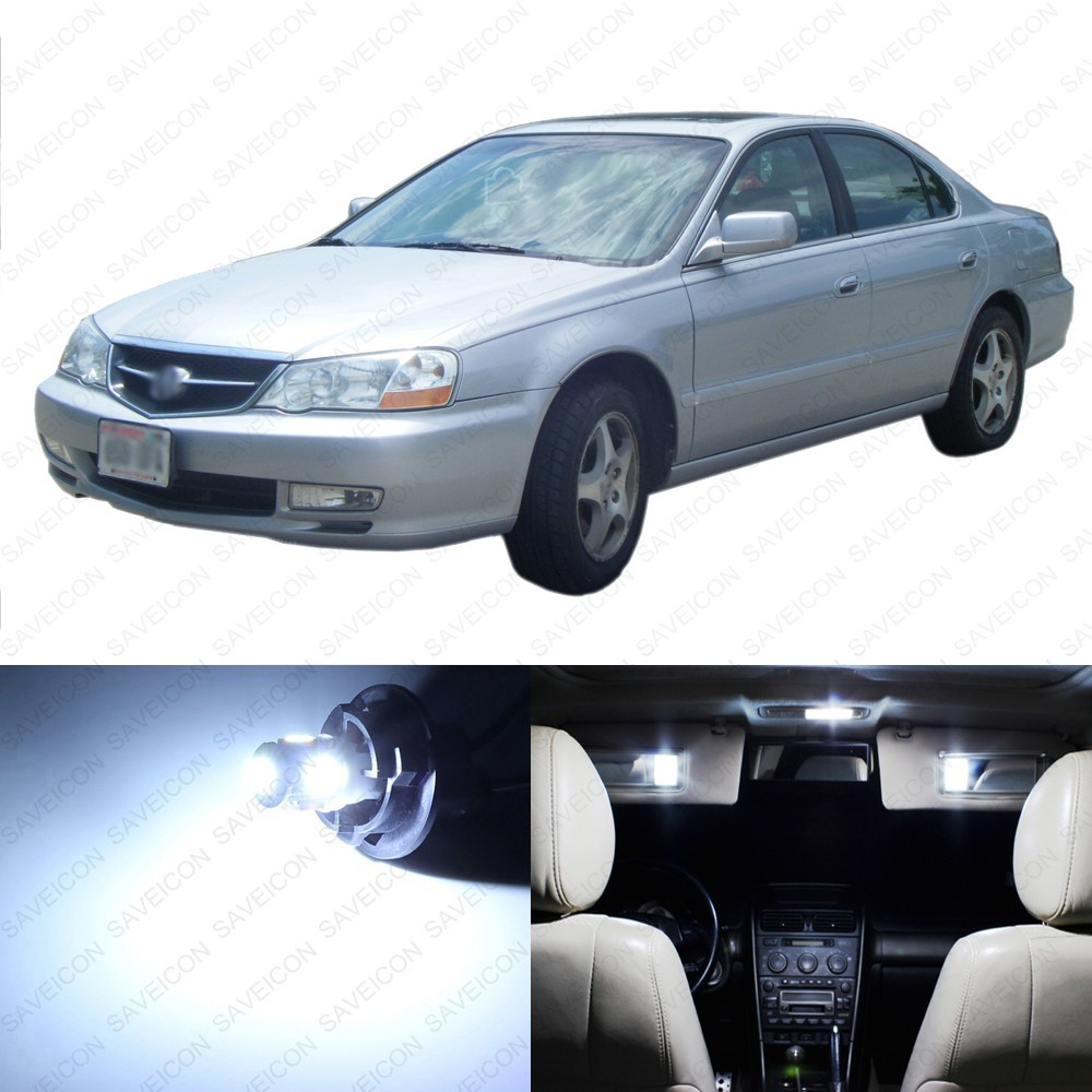 15 x White LED Interior Lights Package For 1999 - 2003 Acura TL + PRY TOOL