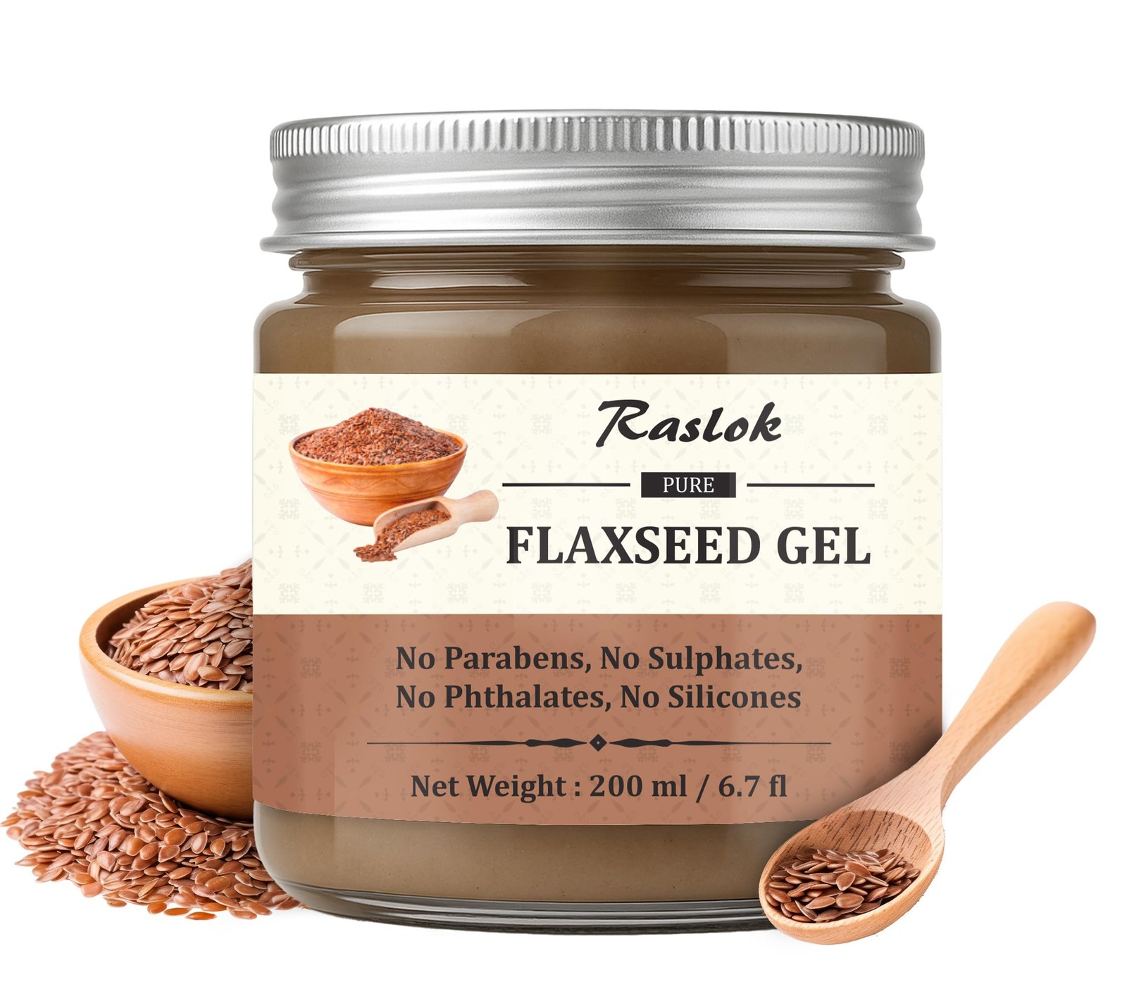 Pure Flaxseed Gel| Hydrates & Nourishes Hair | Lightweight & Gentle Formula |...