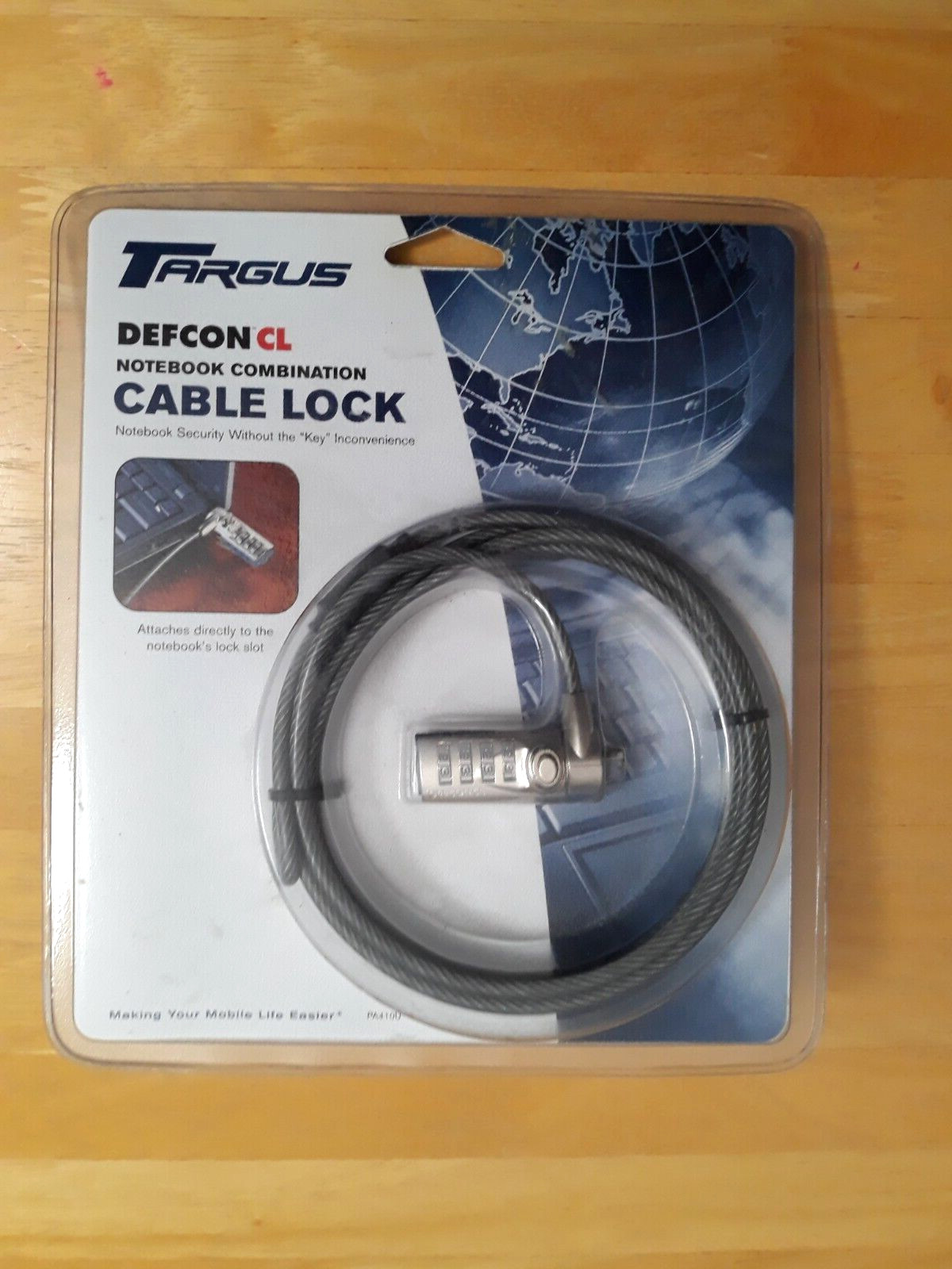 Targus Defcon CL Laptop Desktop Combination Cable Lock