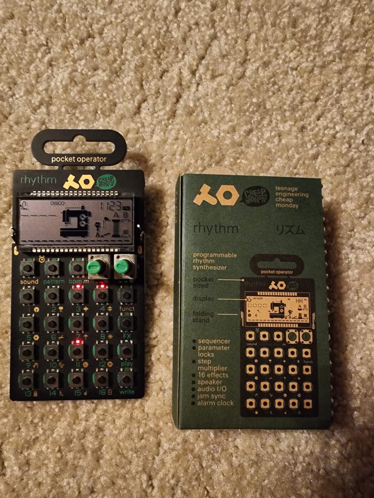 Teenage Engineering Pocket Operator PO-12 Rhythm Drum Machine Sequencer